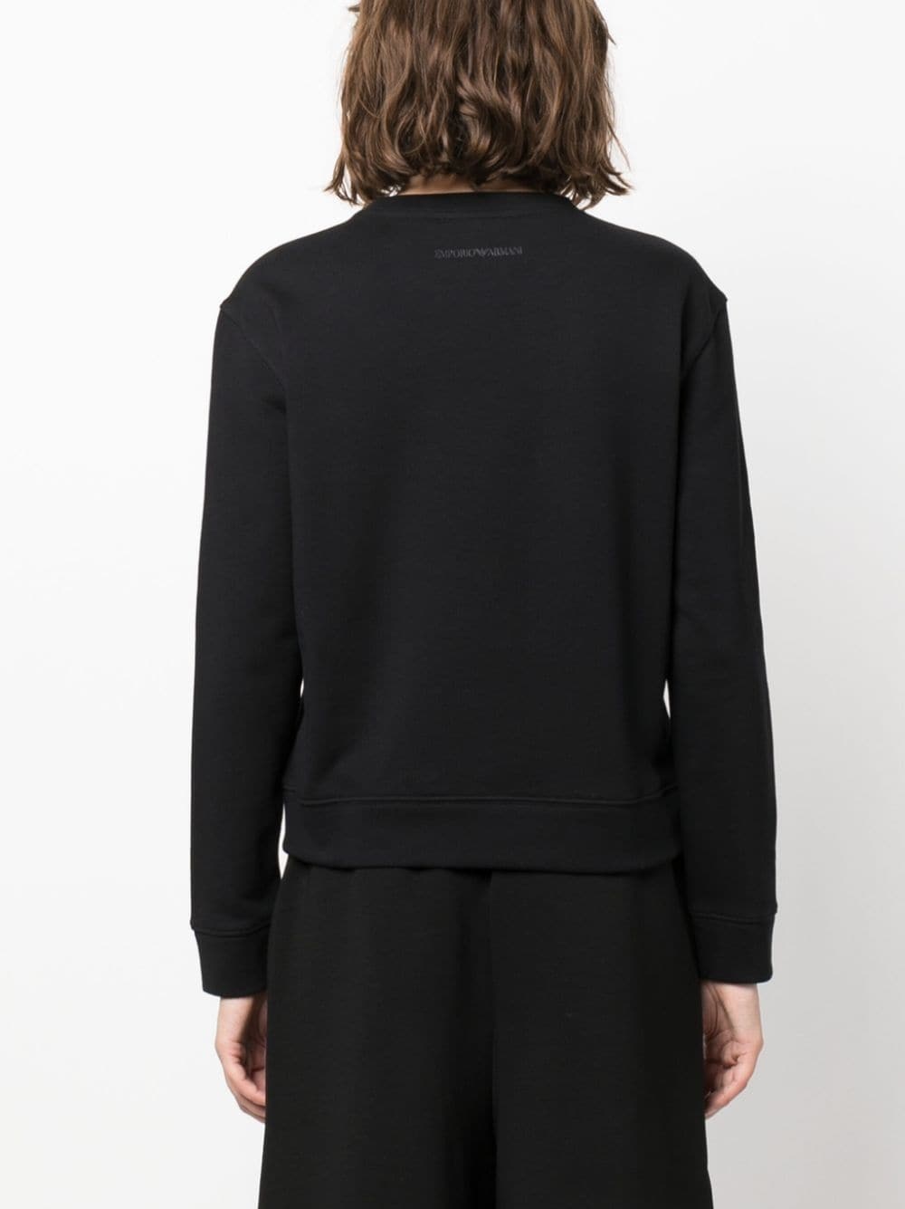 logo-print cotton sweatshirt - 4