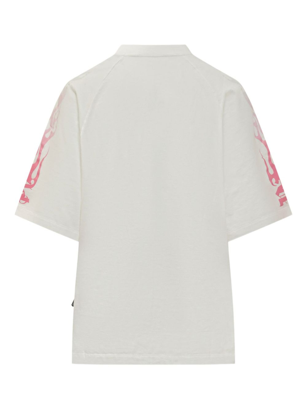 flame-print loose tee - 2