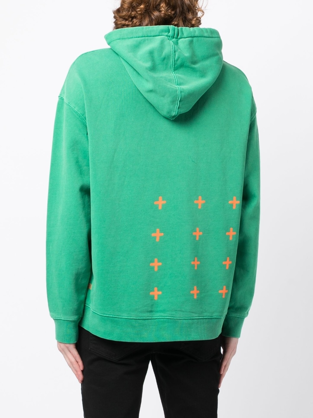 'Life' cotton drawstring hoodie - 4