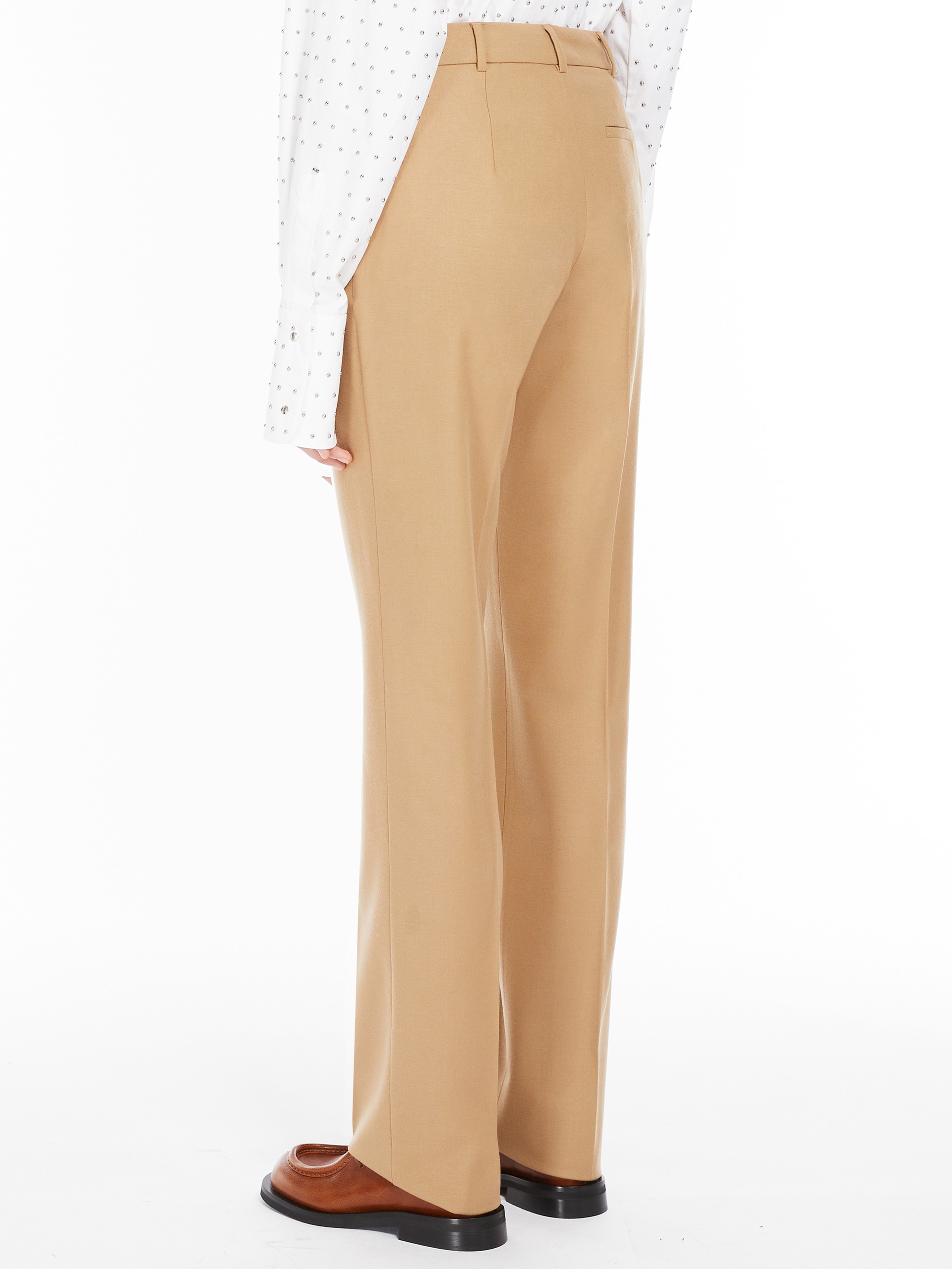 MORA12 Slim-fit stretch wool trousers - 4