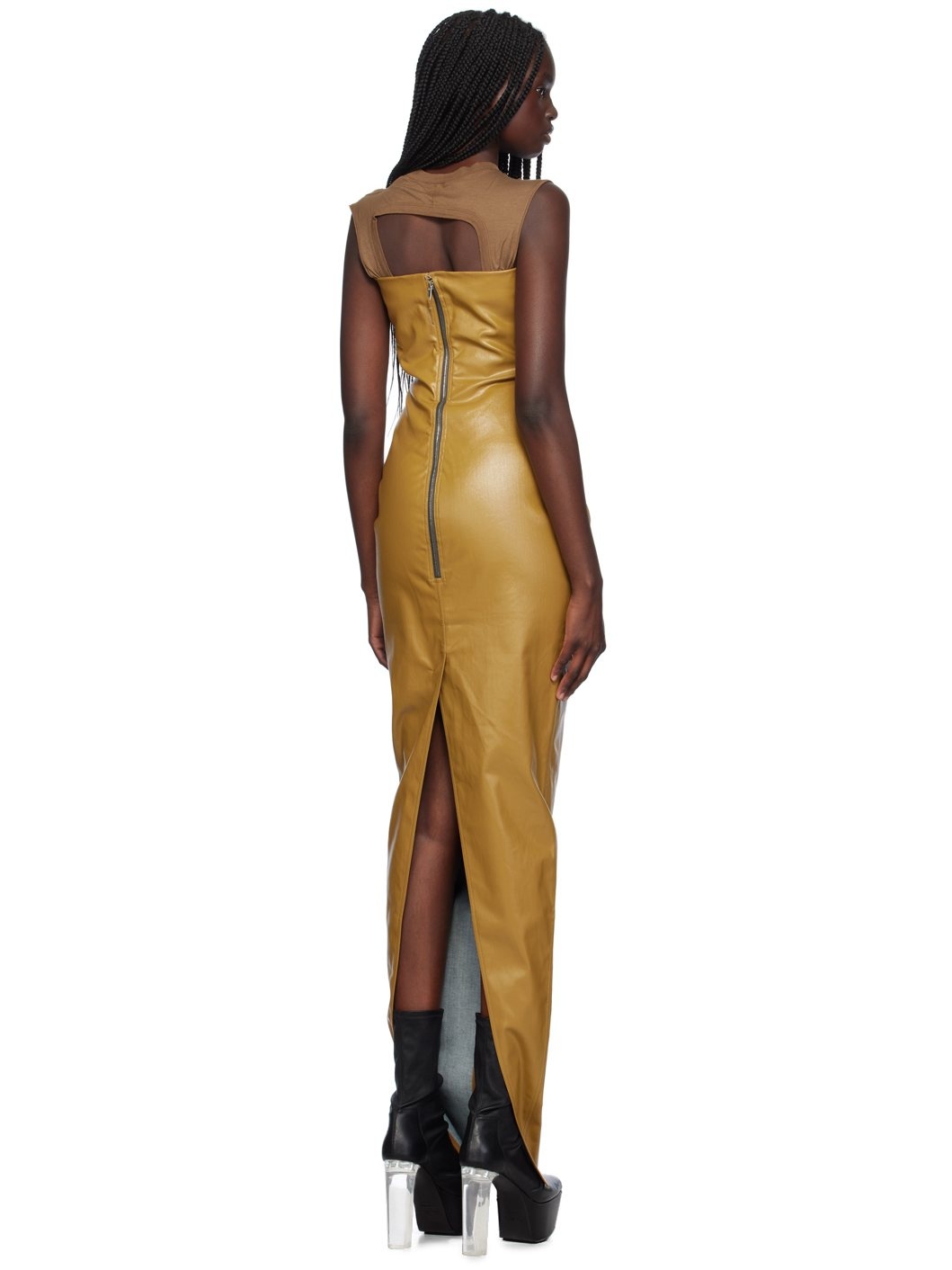 Tan Porterville Bustier Gown - 3