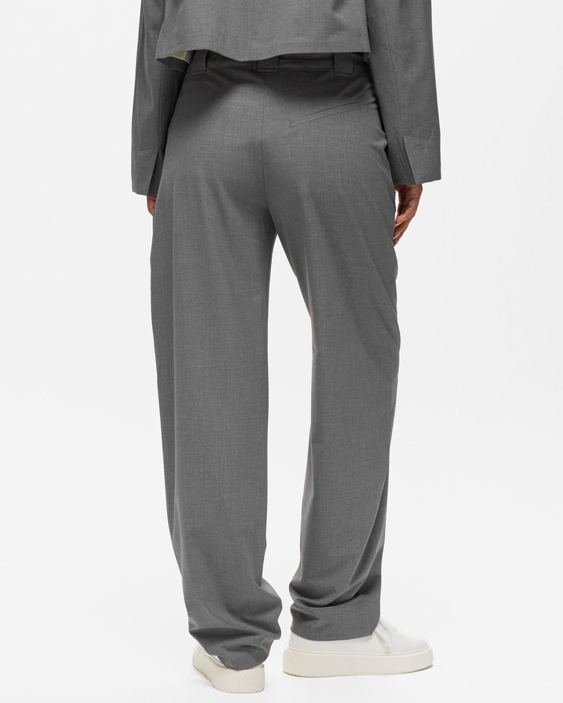 Drapey Melange Mid-High Waisted Pants 3