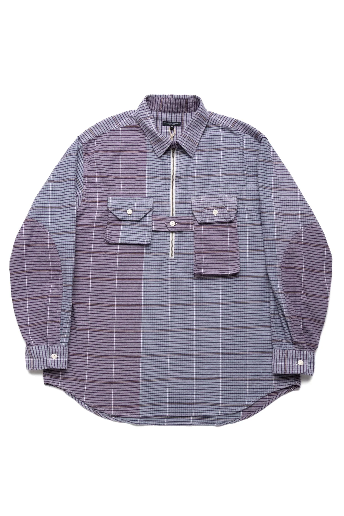 Binocular Shirt Cotton Color Block Check - Multi Color - 1