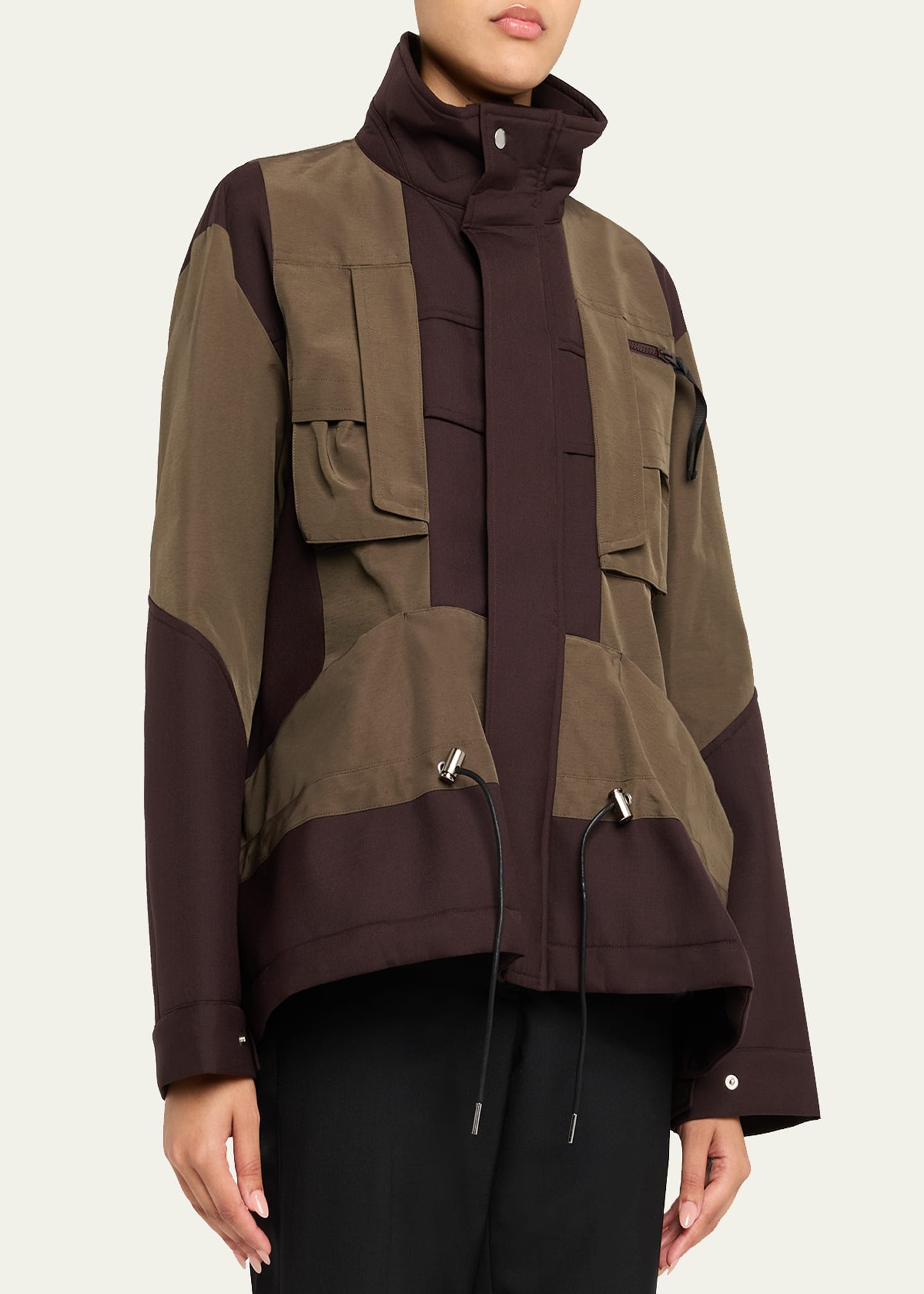 Hybrid Peplum Utility Jacket - 4