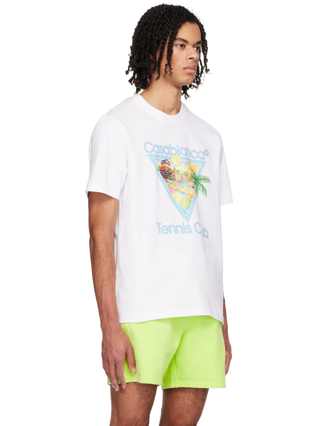 White 'Afro Cubism Tennis Club' T-Shirt - 2