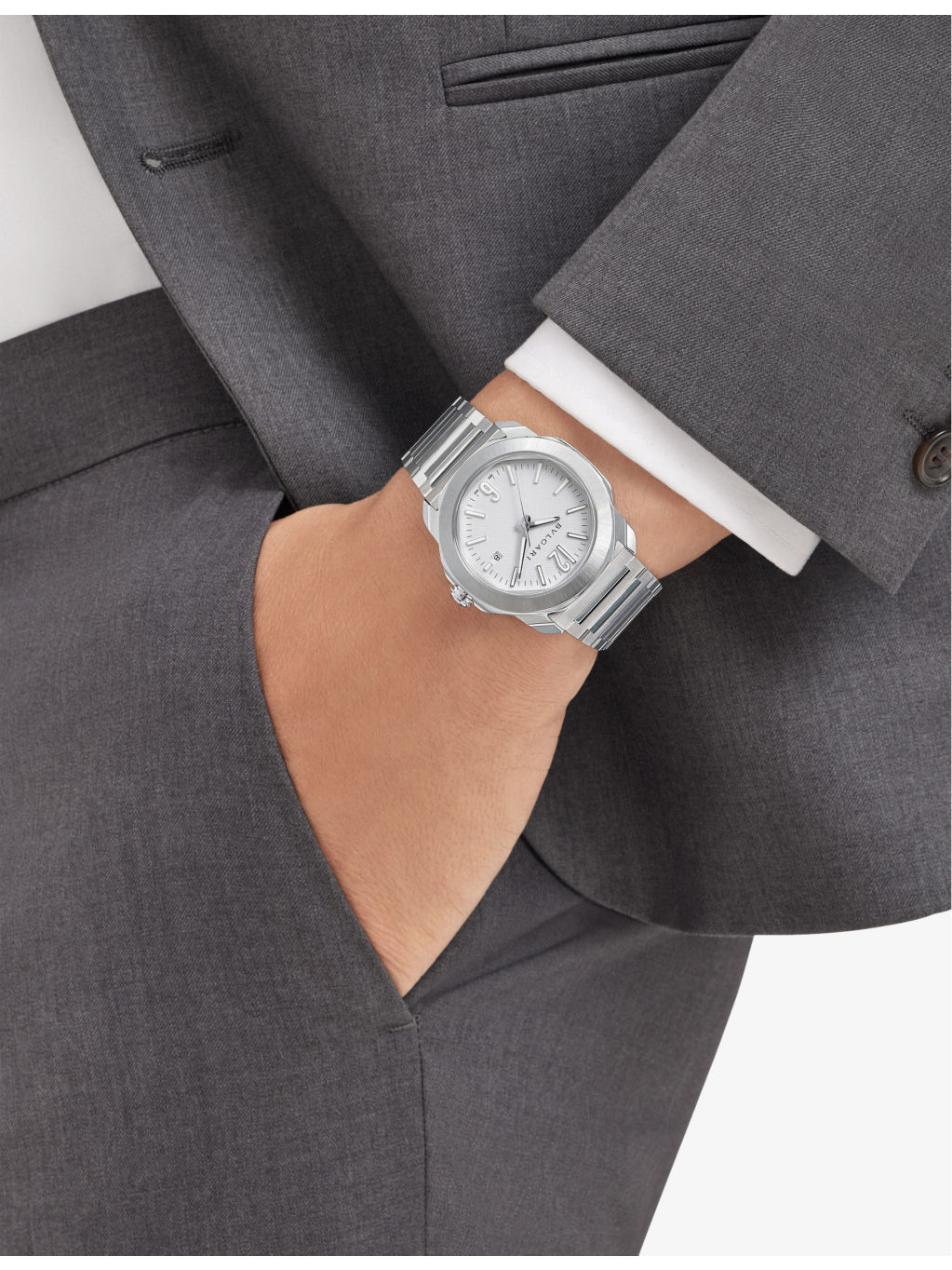 RE00018 Octo Roma stainless-steel automatic watch - 3