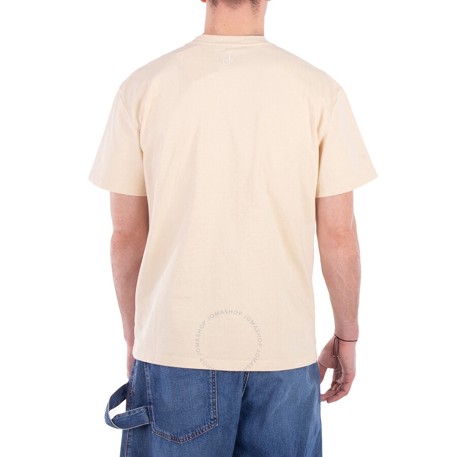 JW Anderson Crew Neck Floral-Print Organic Cotton T-Shirt - 3