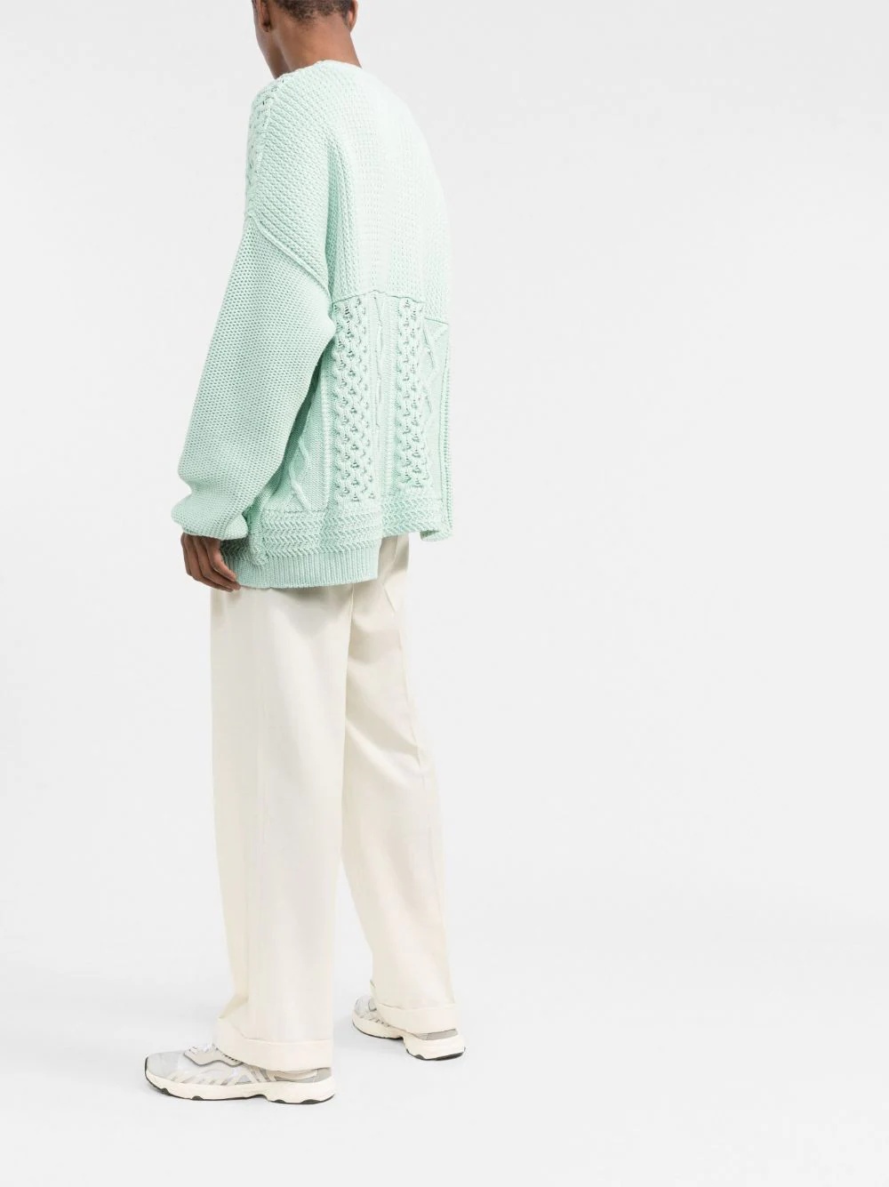 patchwork knitted jumper - 4