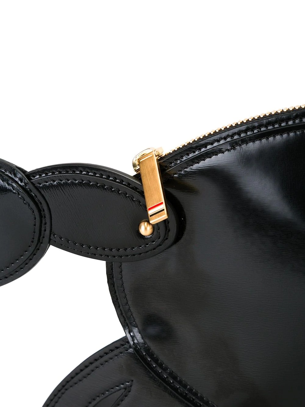 Crab Clutch In Black Calf Leather - 4