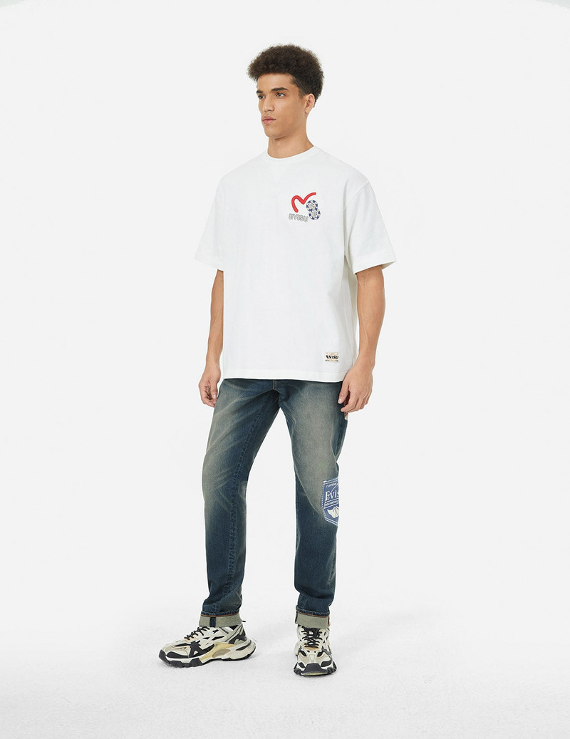 Ebisu Print and Multi-Pocket Carrot Fit Jeans #2017 4