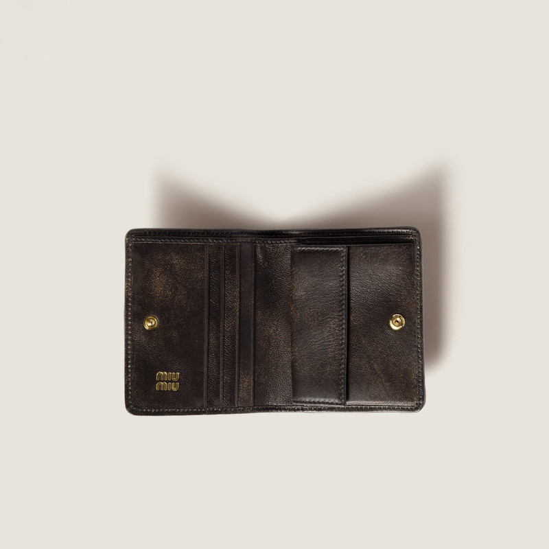 Miu Miu Small matelassé nappa leather wallet outlook