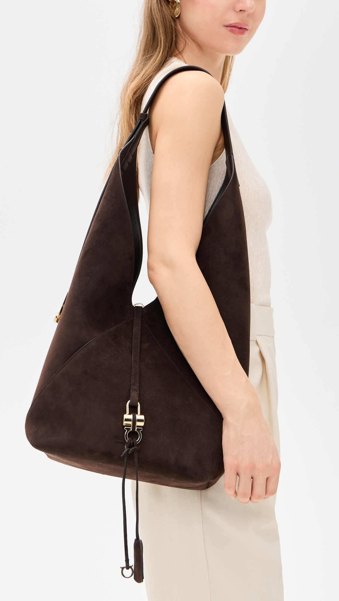 Suede Hobo Bag - 2