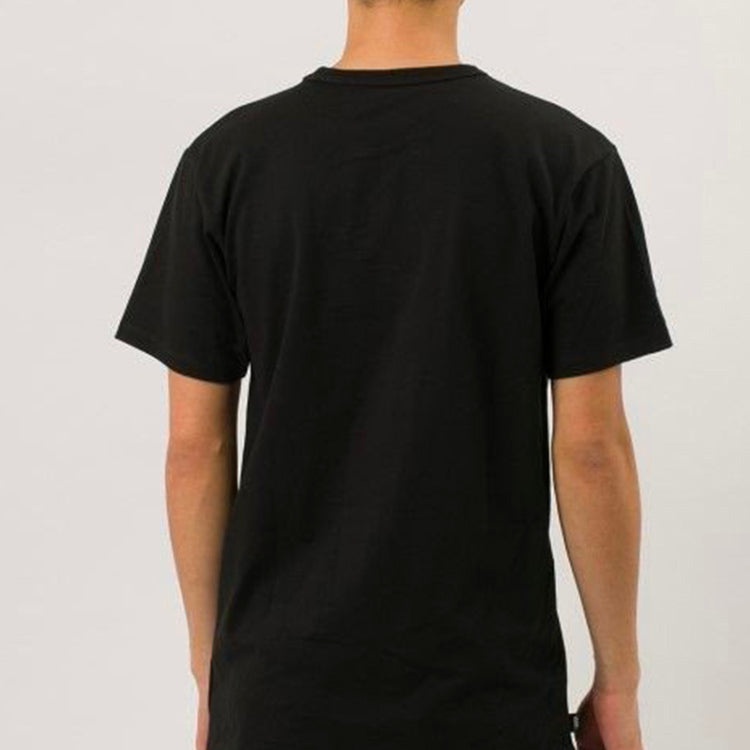 Men's Vans Off The Wall Tee Minimalistic Logo Short Sleeve Black VN0A49R7BLK - 4