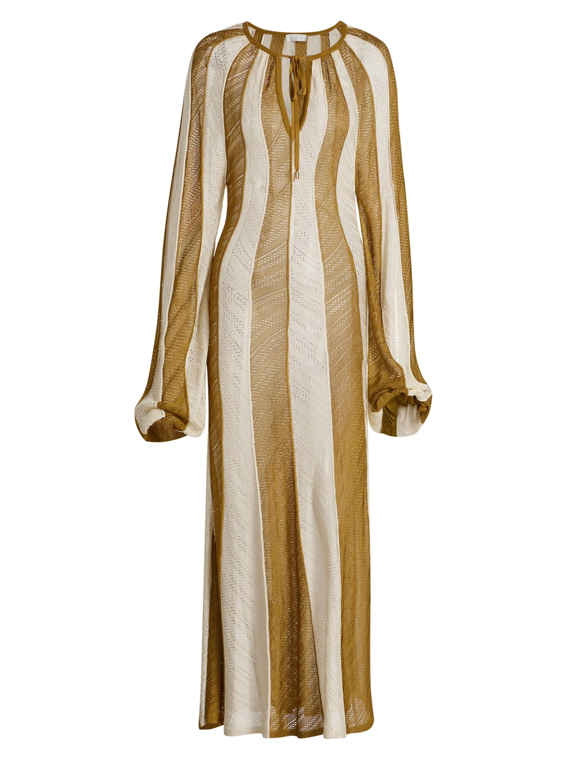 Women's Mahon Splice Stripe Maxi Dress - Spliced Khaki - 1