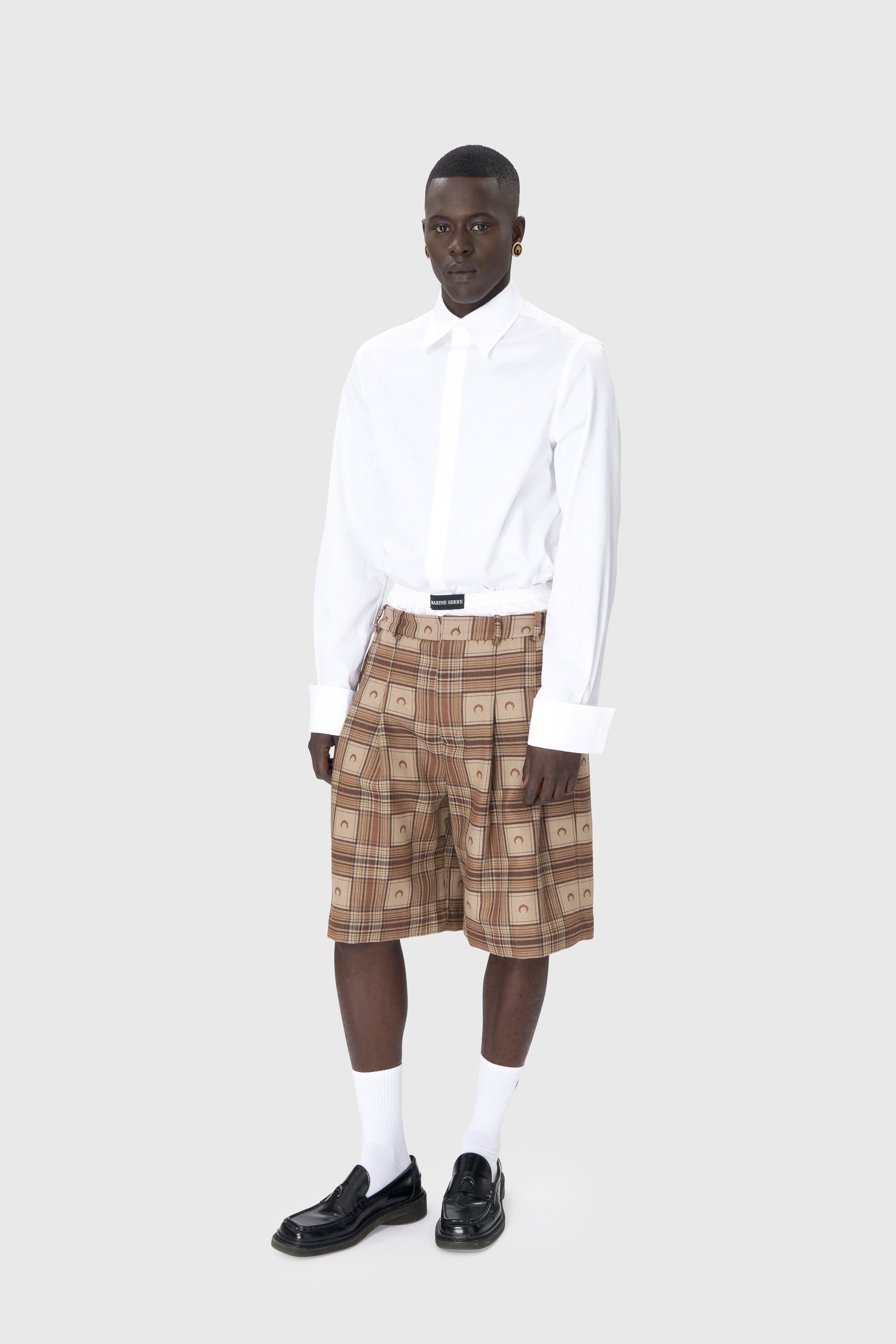 Moon Checks Jacquard Shorts - 5