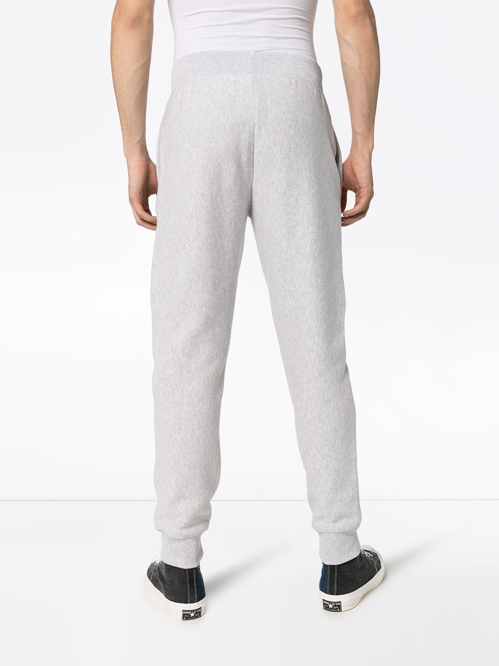 tapered cotton-blend sweatpants - 4