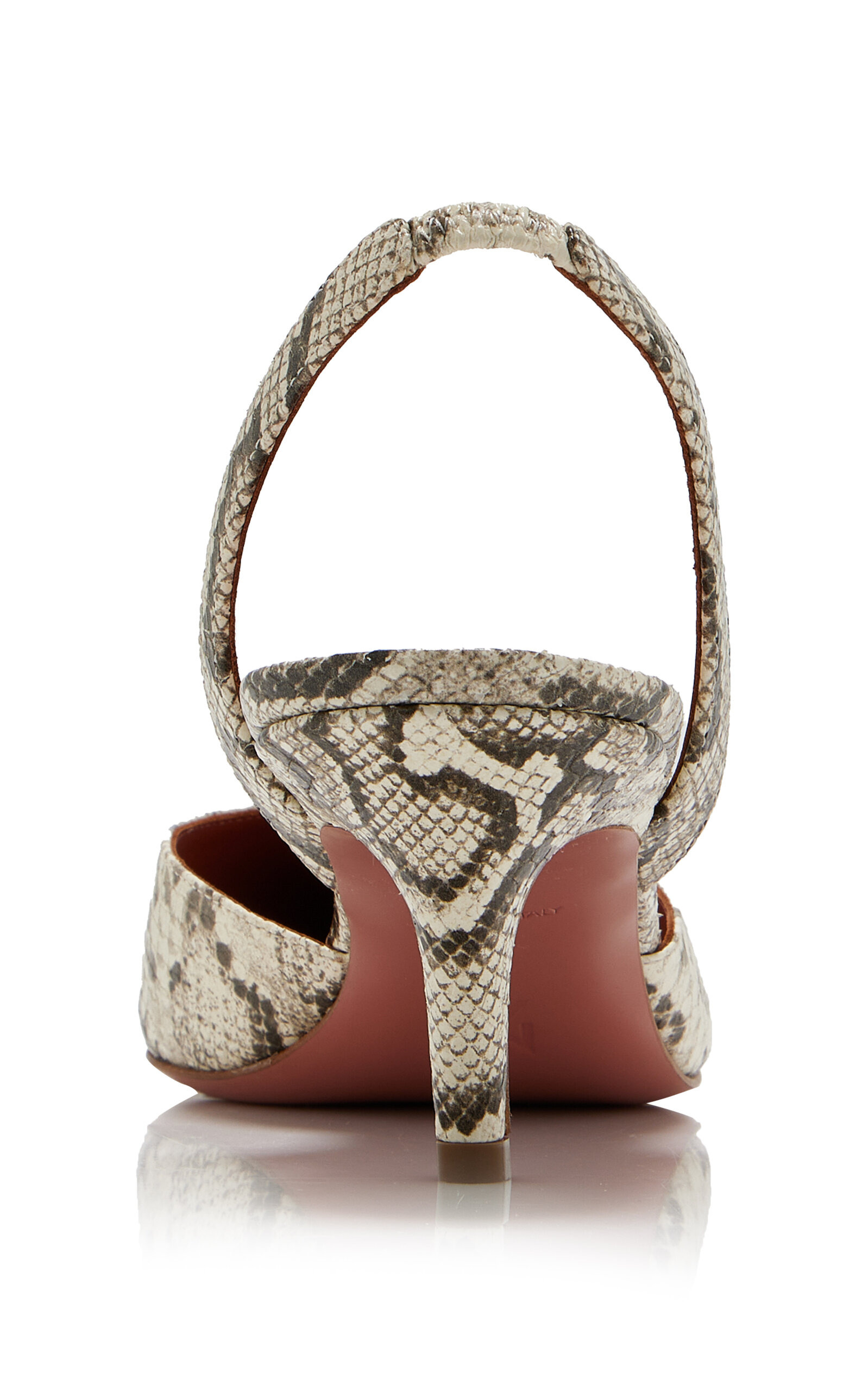 Sofia Snake-Effect Leather Slingback Pumps animal - 5