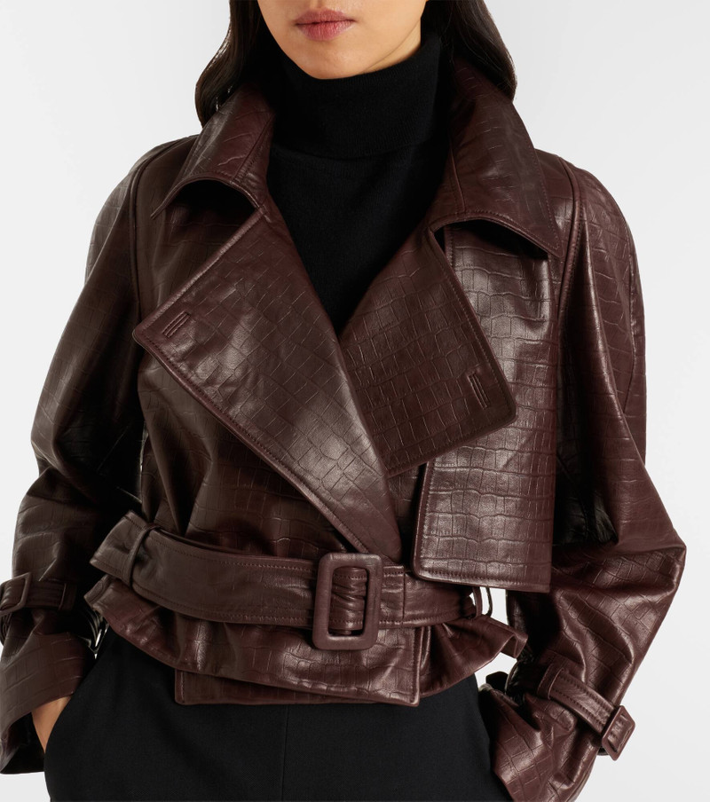 Hatti croc-effect leather jacket 3