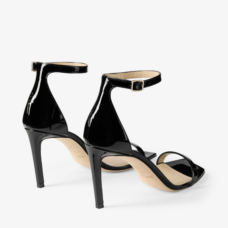 JIMMY CHOO Alva 85
Black Liquid Metal Leather Sandals outlook