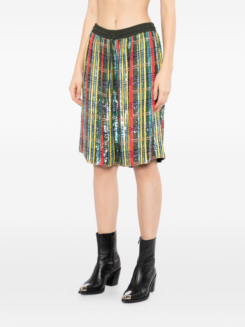 plaid sequin shorts 3