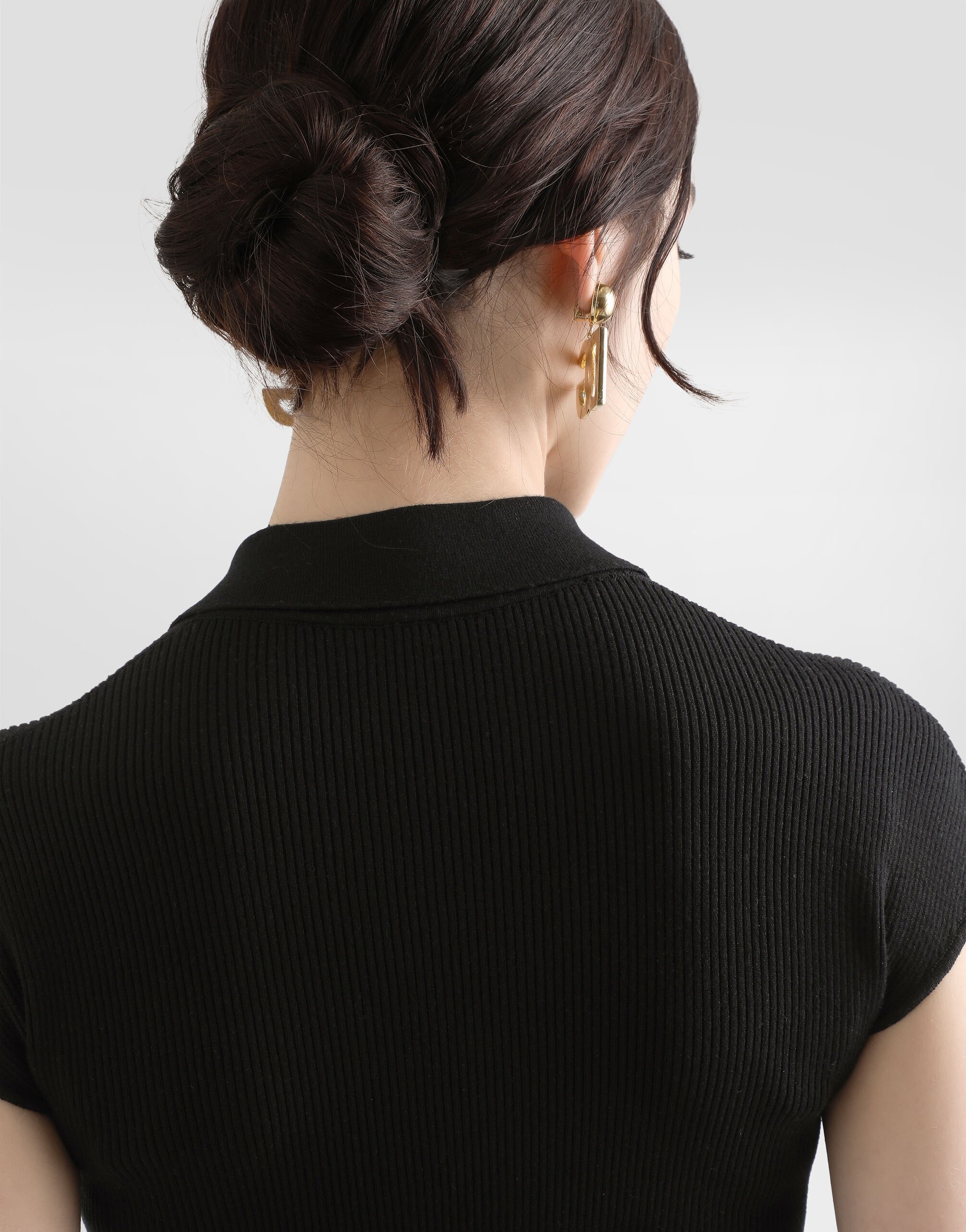 Ribbed viscose polo-shirt - 5