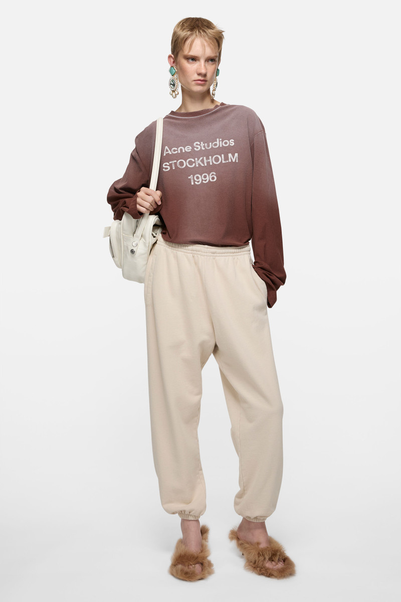 Acne Studios Logo t-shirt - Relaxed fit - Chocolate brown outlook