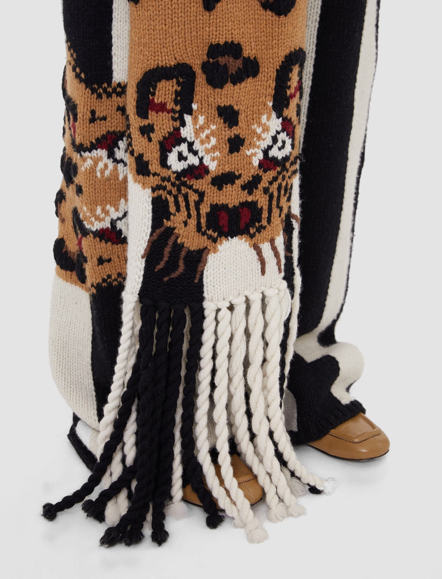 Leopard Knit Scarf - 7