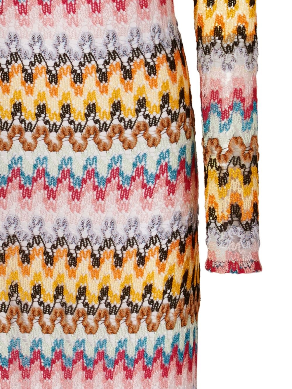 zigzag-woven maxi dress - 2
