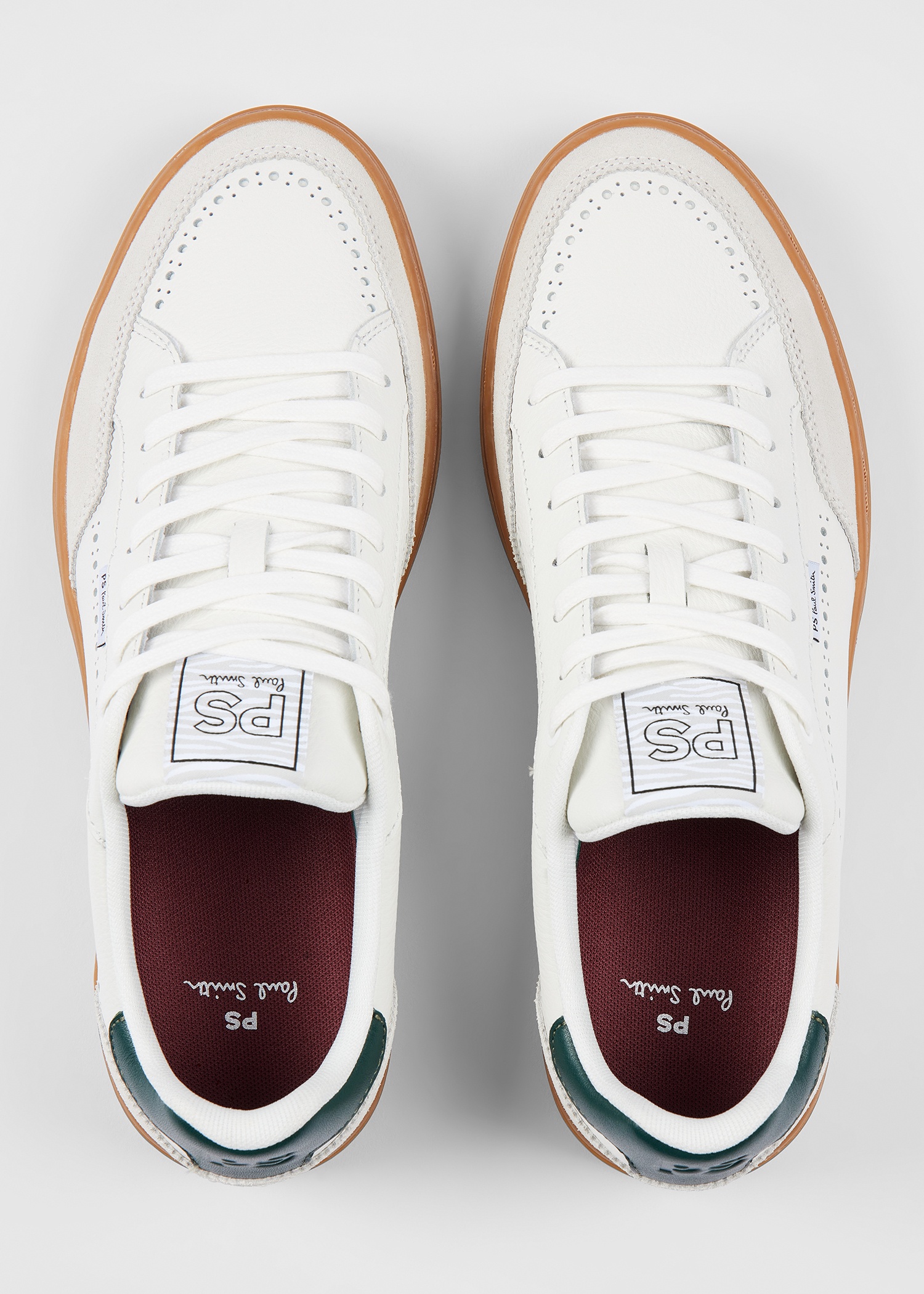 White Leather 'Hillstar' Trainers - 5