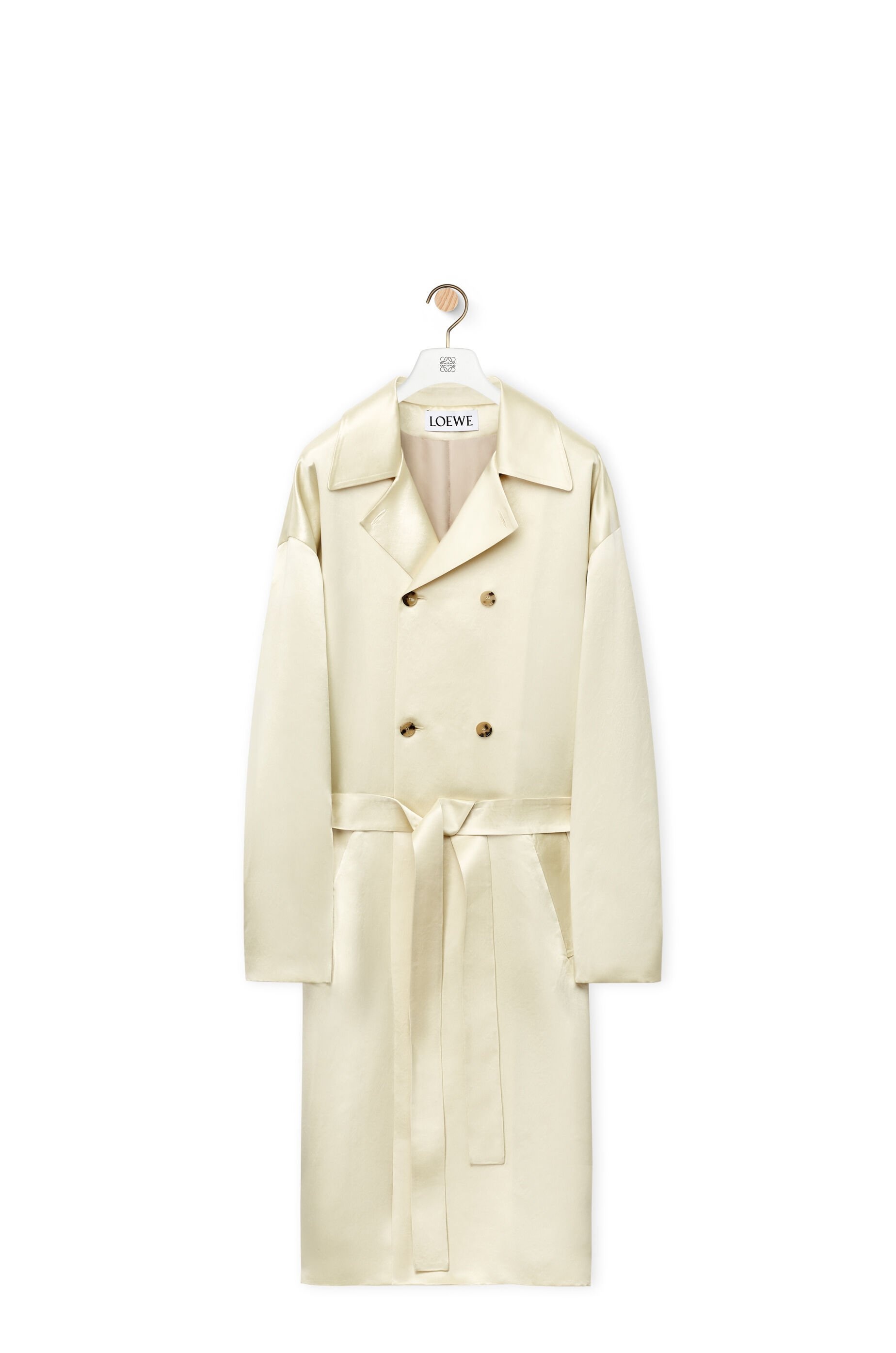 Trench coat in technical satin - 1
