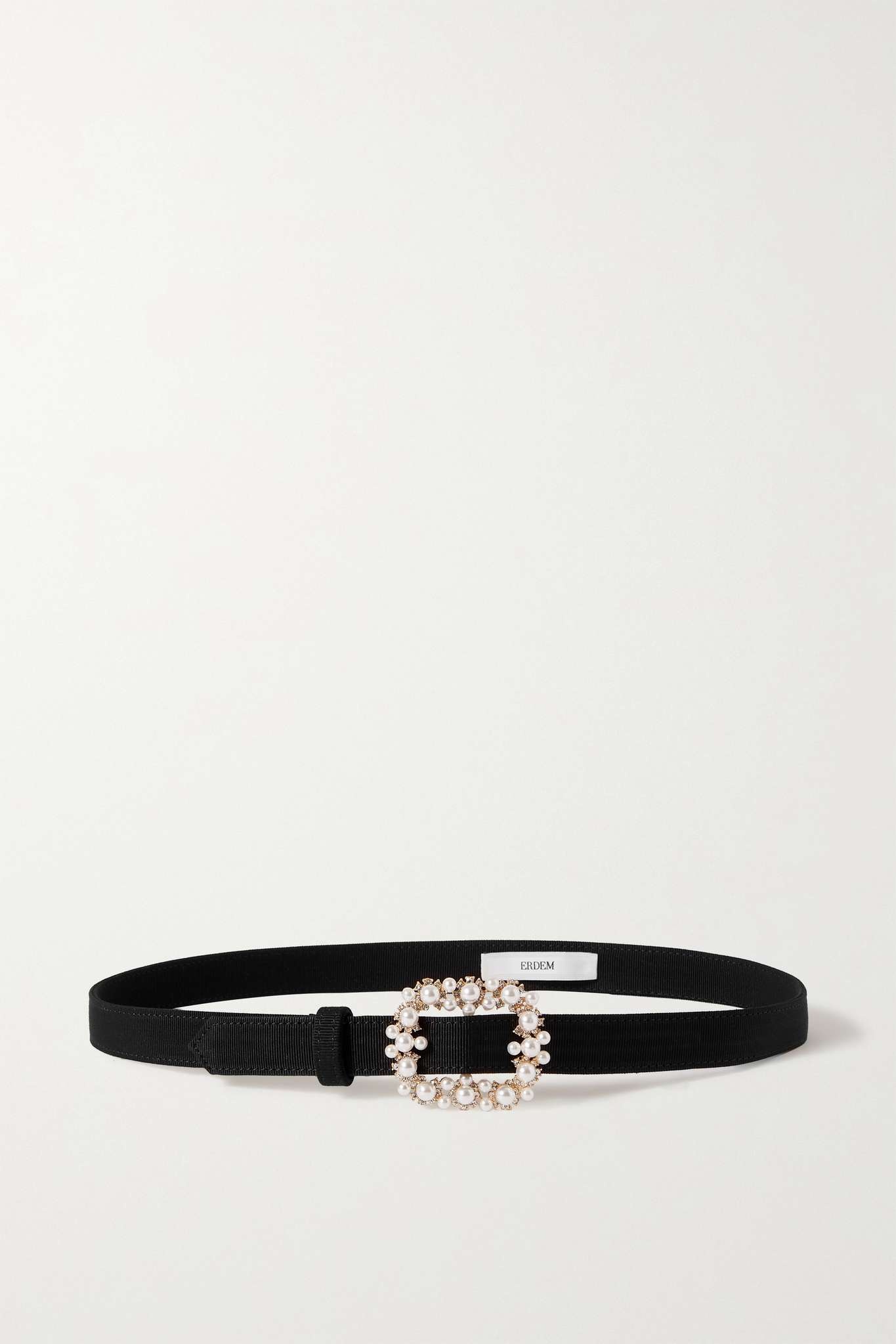 Embellished grosgrain waist belt - 1