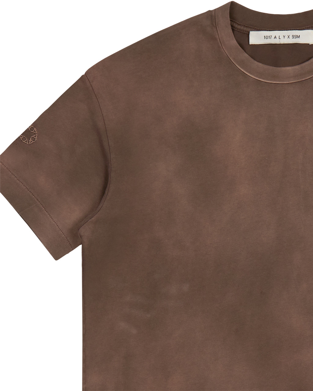 BROWN GARMENT DYE T-SHIRT - 4