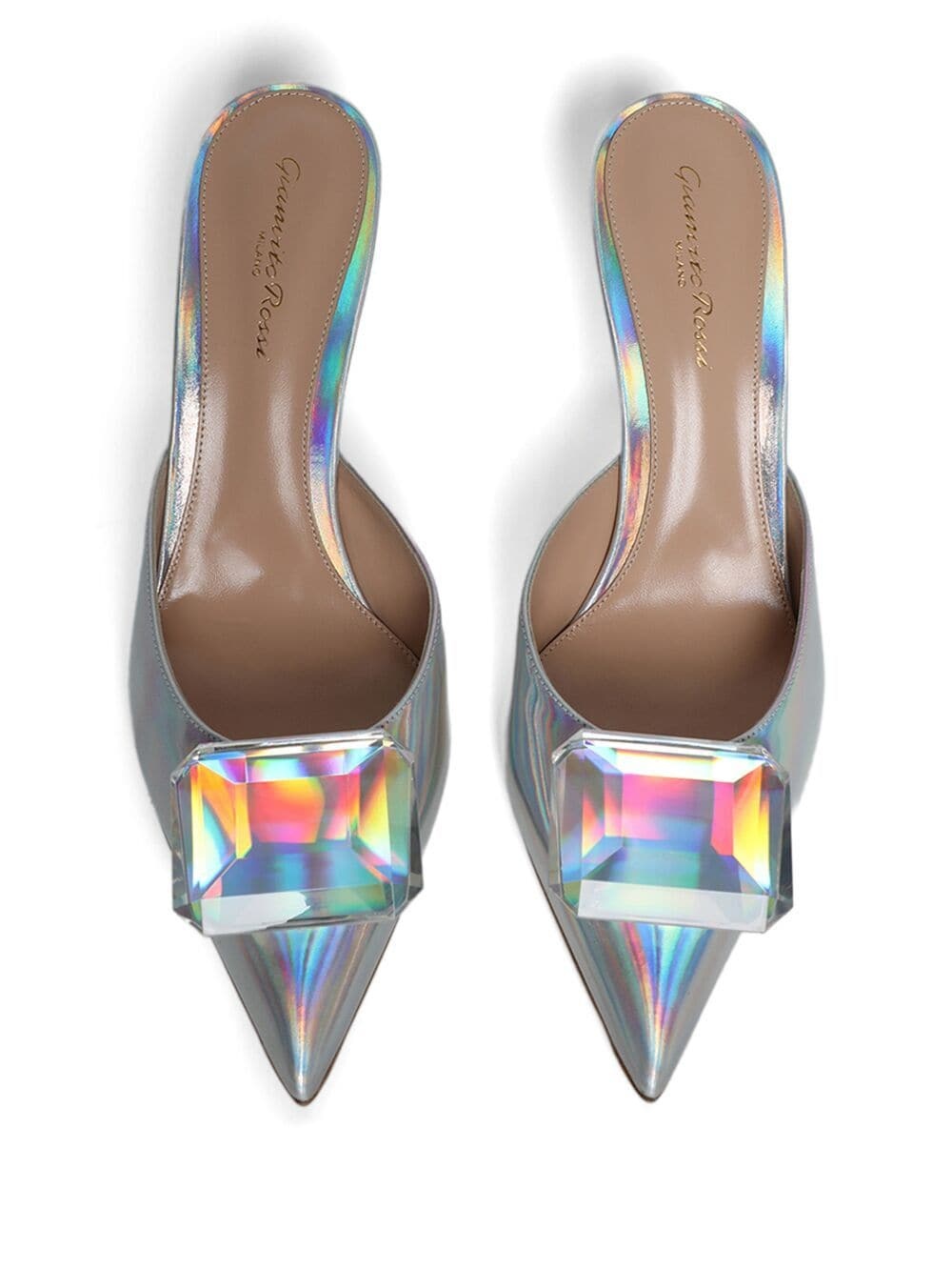 Jaipur holographic 85mm mules - 3