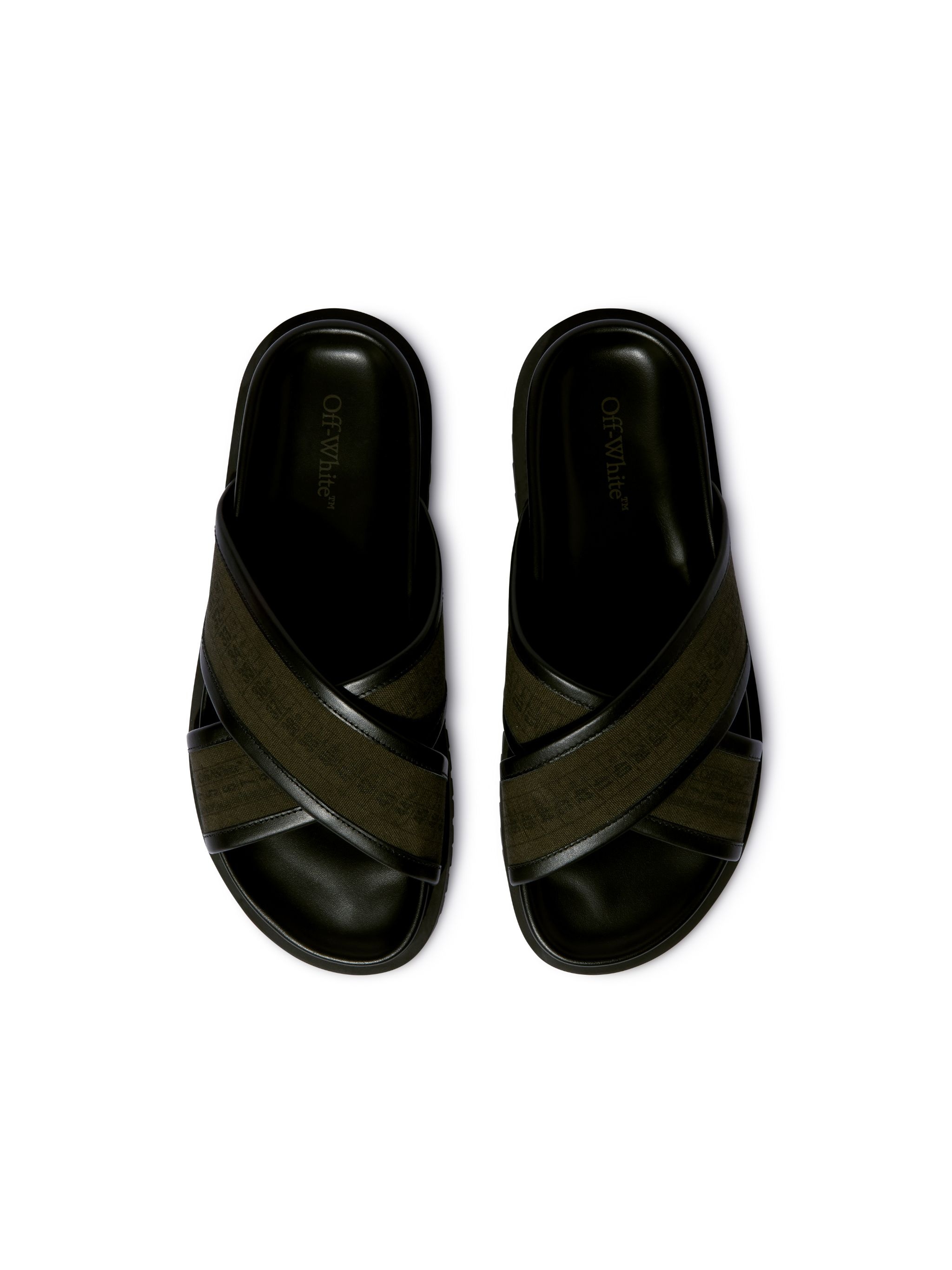 Green/black Chicago Crisscross Sandals - 3