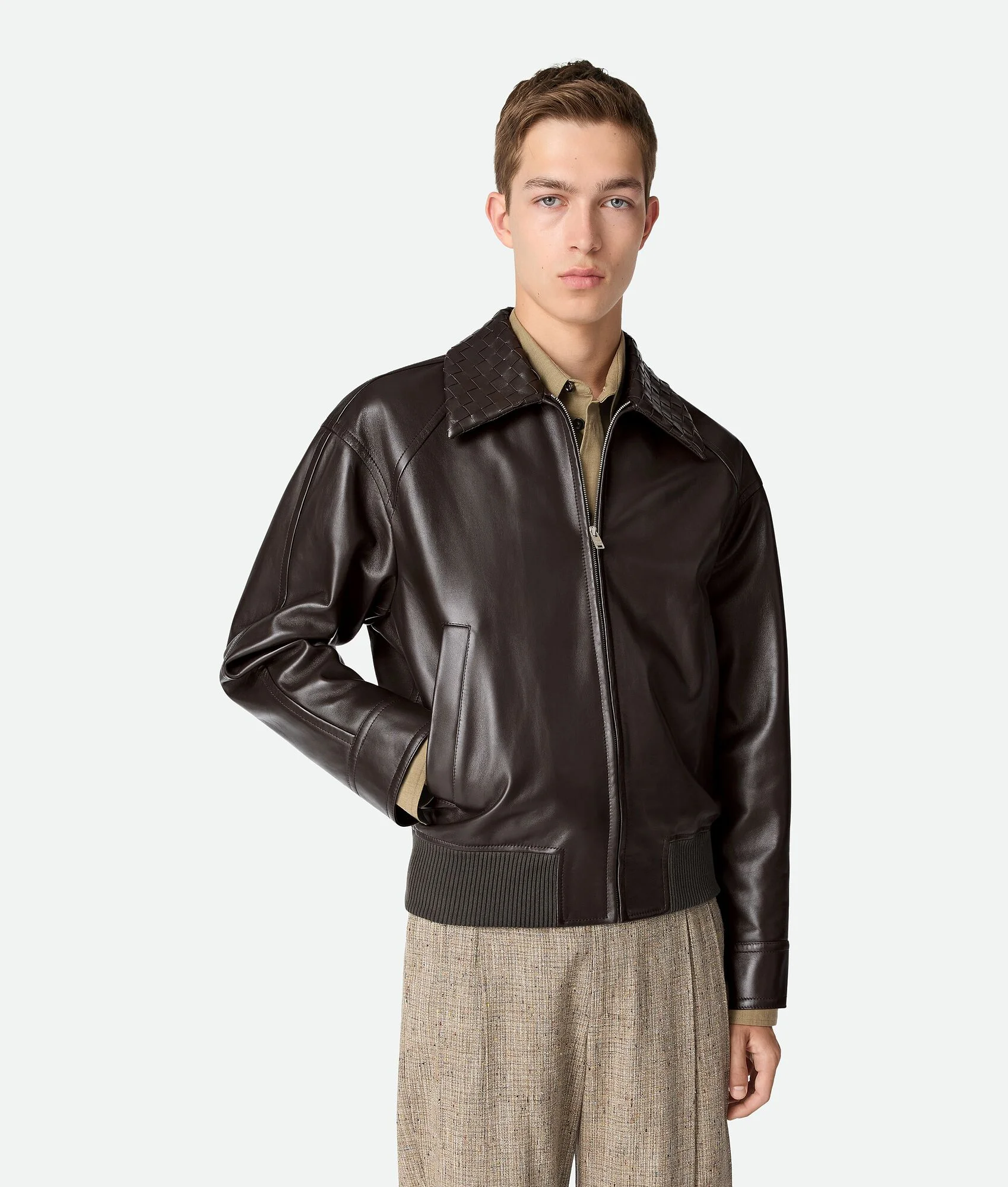 Leather Blouson - 1