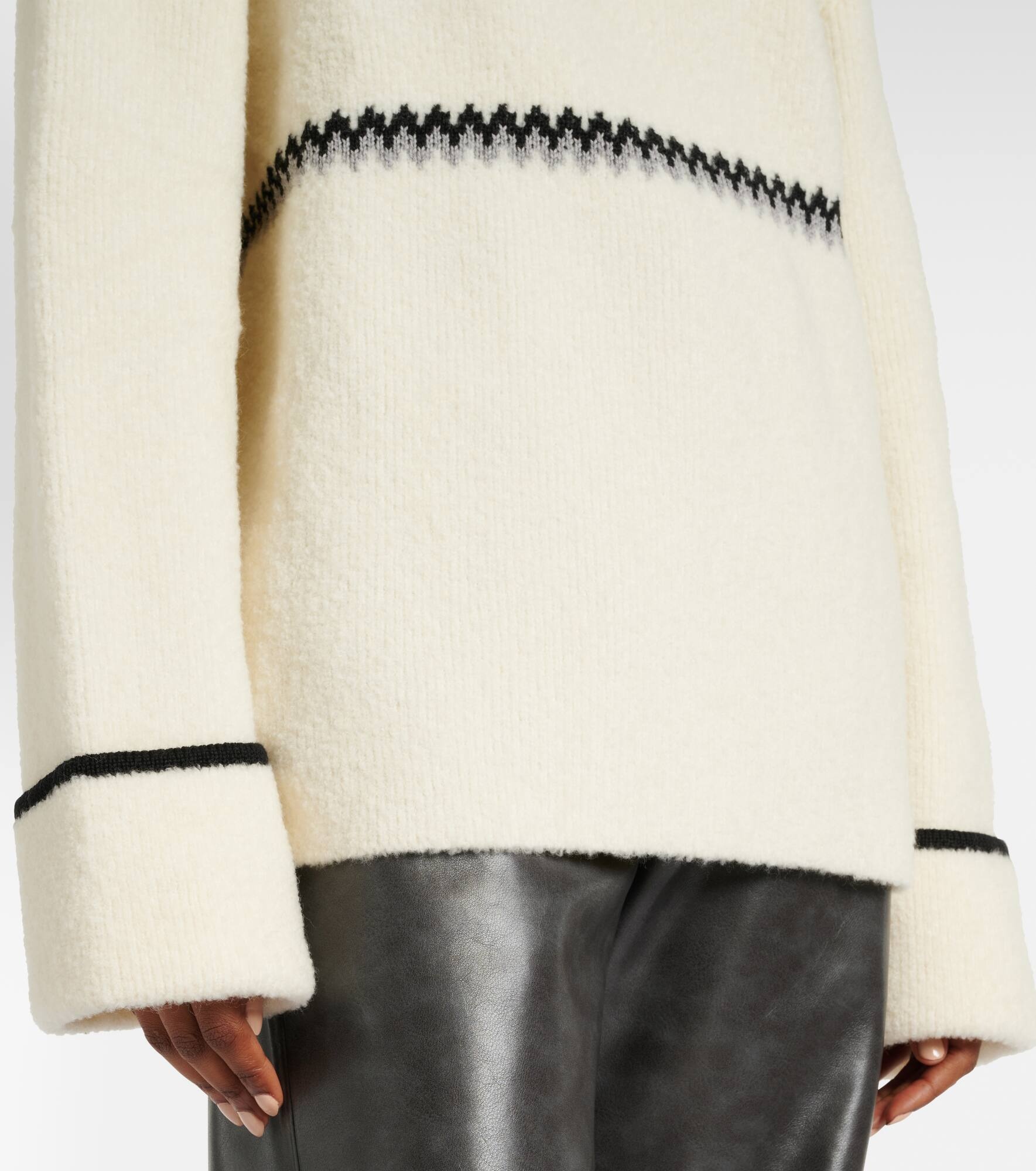 White Label Anne Fair Isle wool-blend sweater - 5