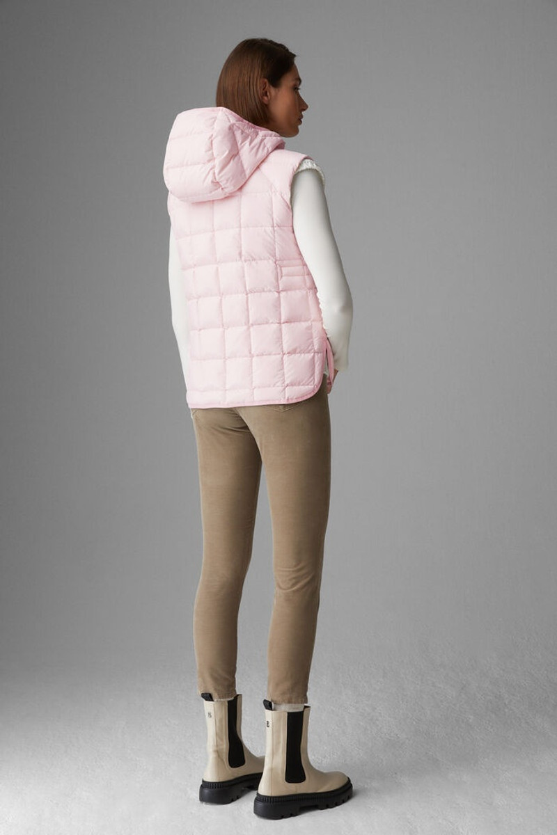 Lene Lightweight down waistcoat in Pink 3