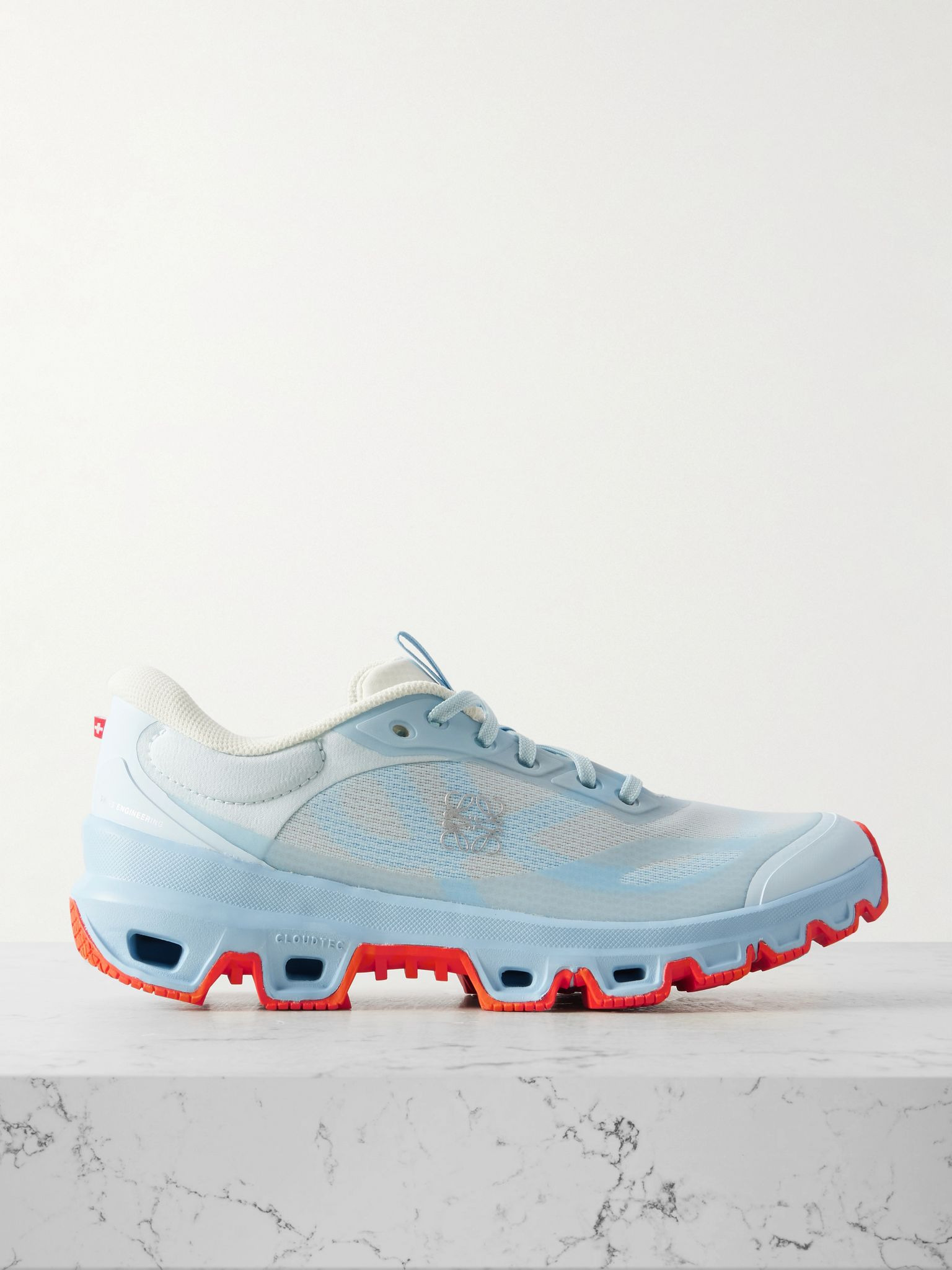 + ON CLOUDVENTURE 2.0 rubber-trimmed recycled-mesh sneakers Light blue - 1