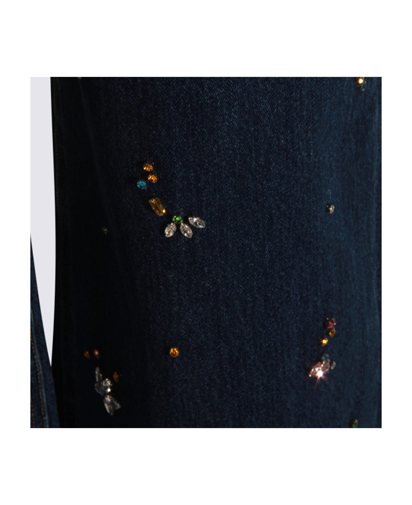 Blue Cotton Jeans - 4