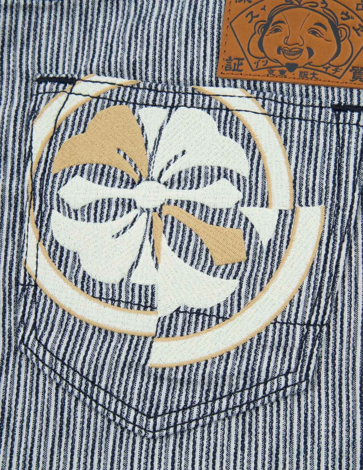 Kamon Print Paper Bag Dobby Shorts - 15