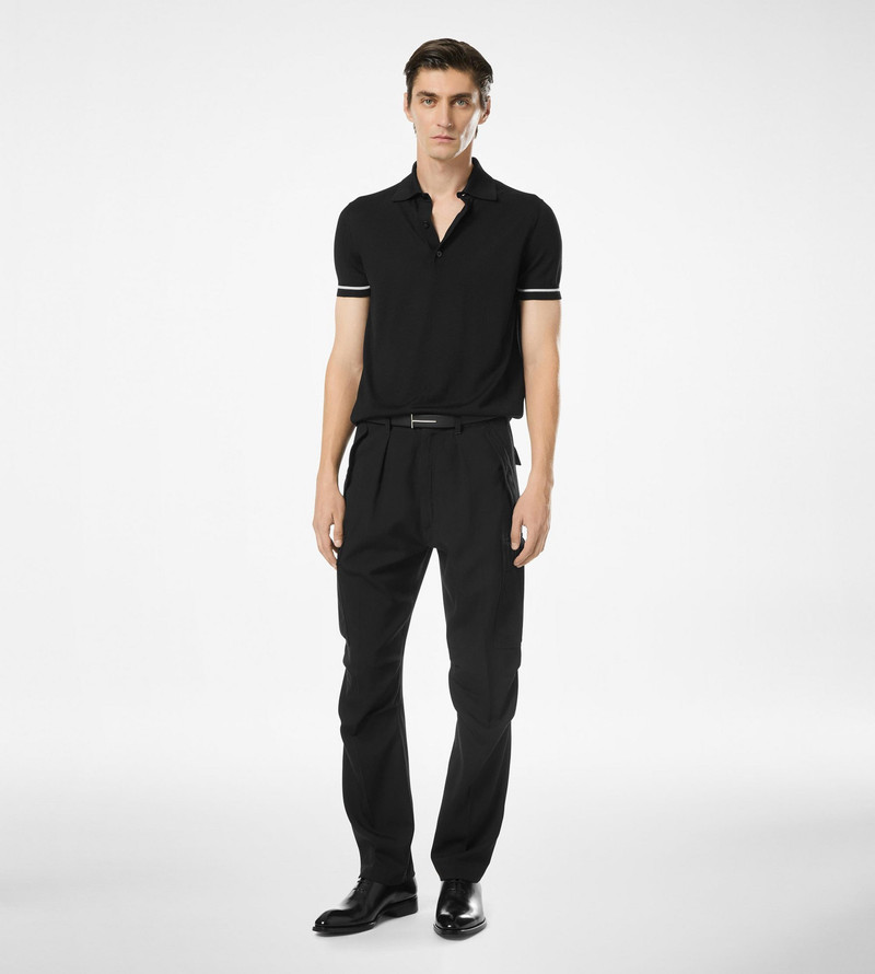 WOOL CASHMERE SILK REPS CARGO PANT 3