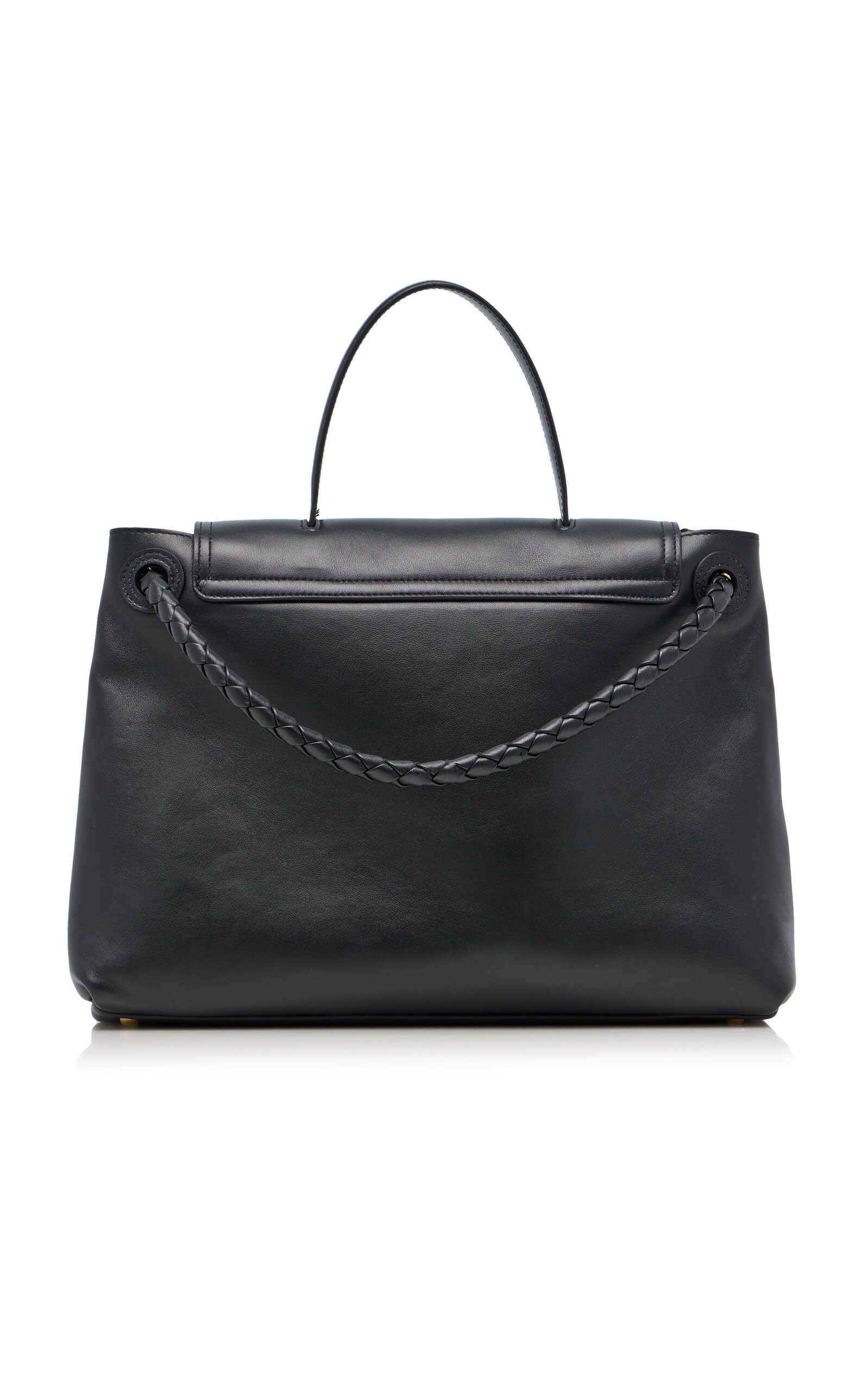 Medium Andiamo Leather Top Handle Bag black - 5