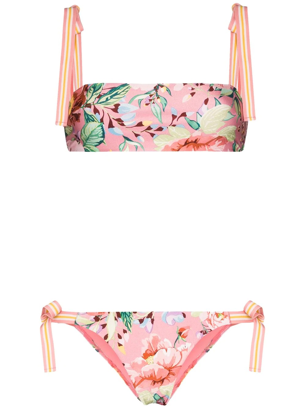 Bellitude floral-print bikini set - 1