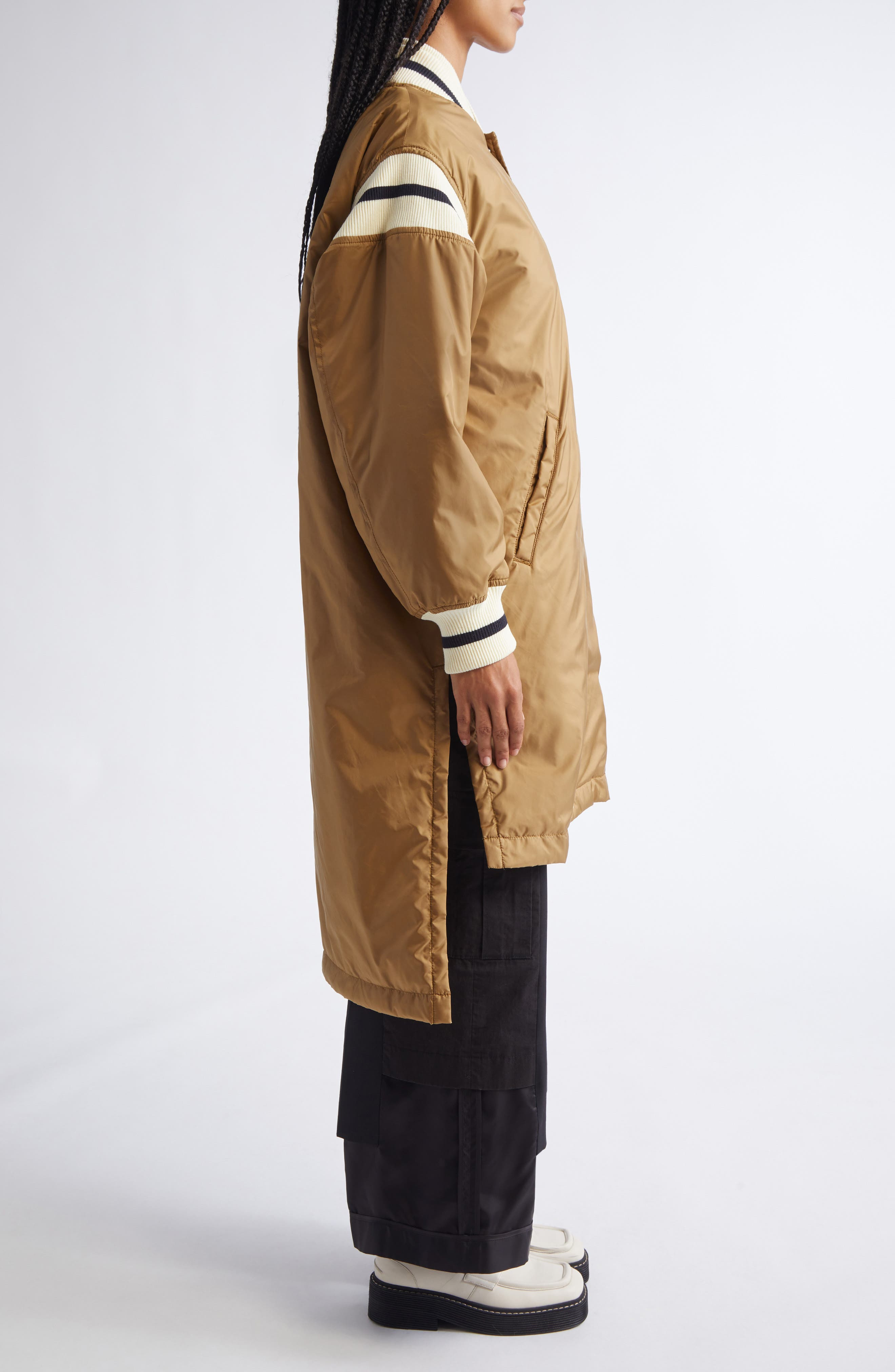 Undercover Varsity Insulated Coat in Beige at Nordstrom - 4