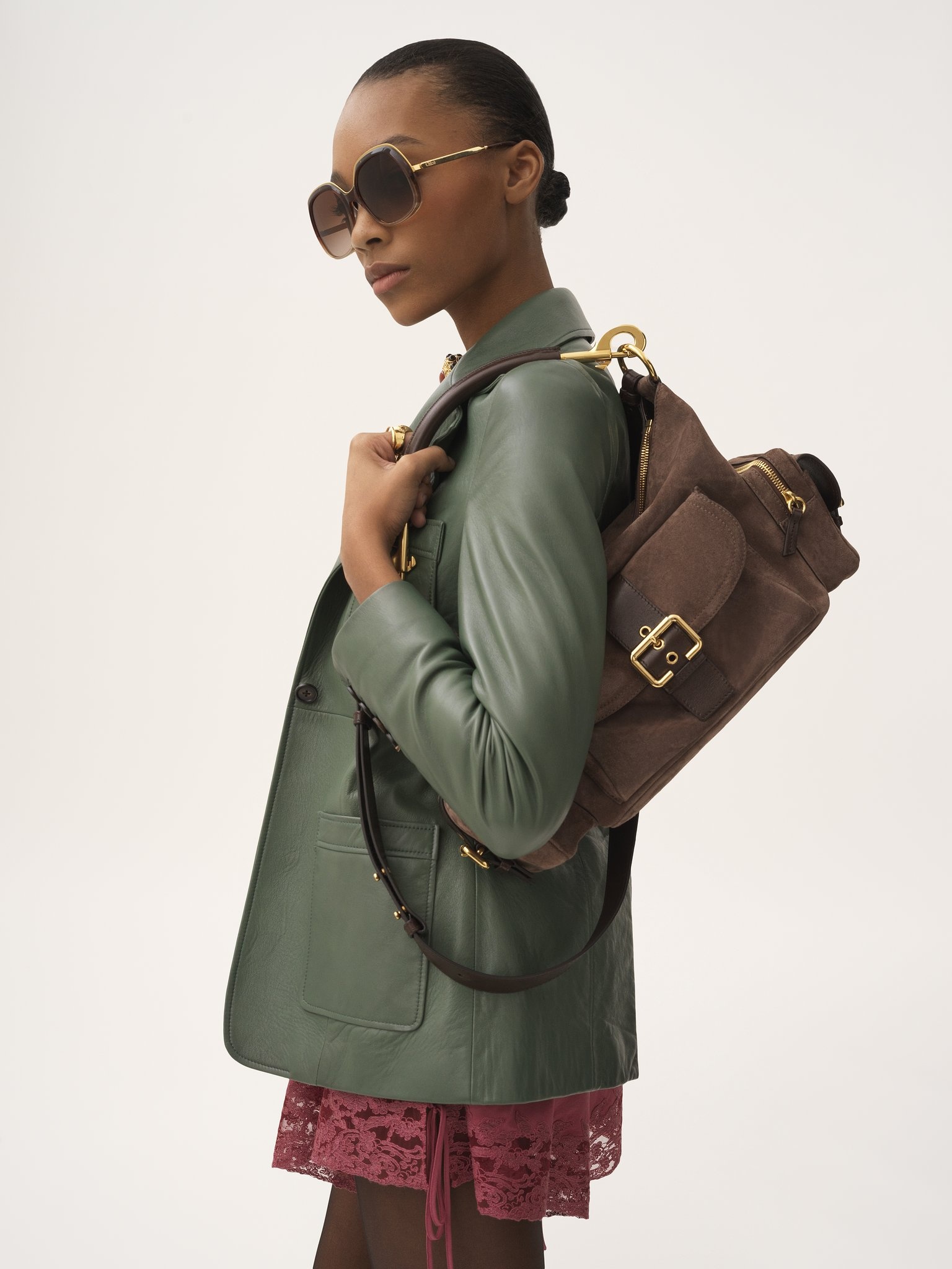 CAMERA BAG IN SUEDE LEATHER - 2