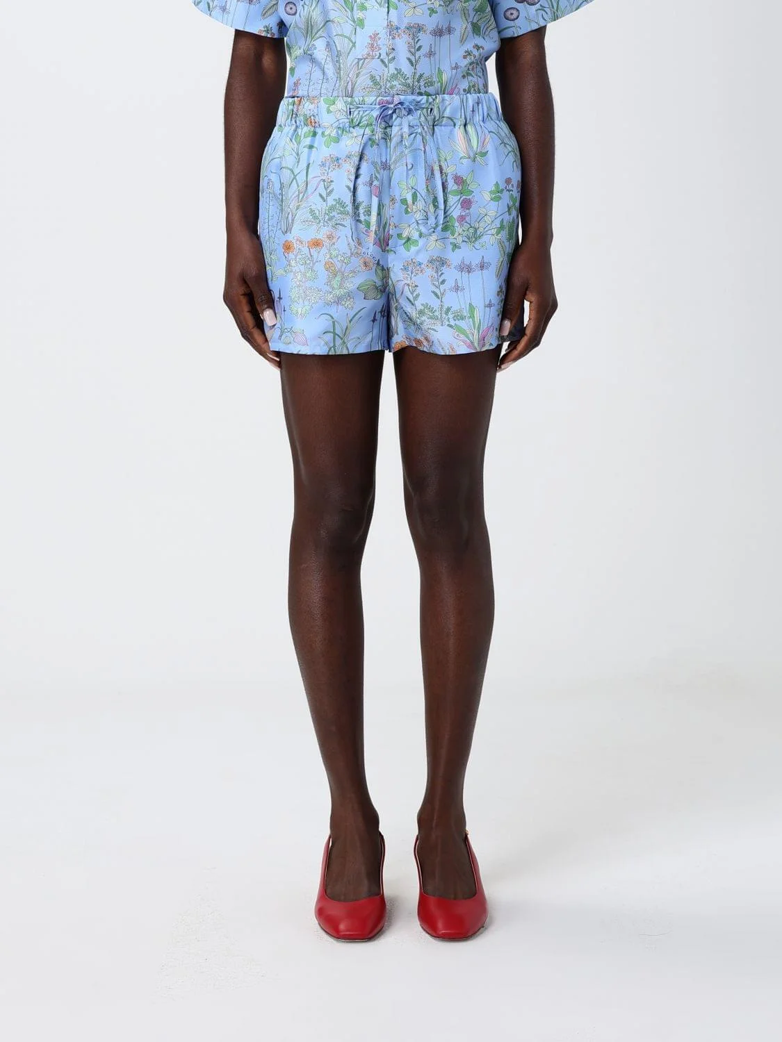 Gucci Women Silk Shorts With Floral Print Gucci - 1