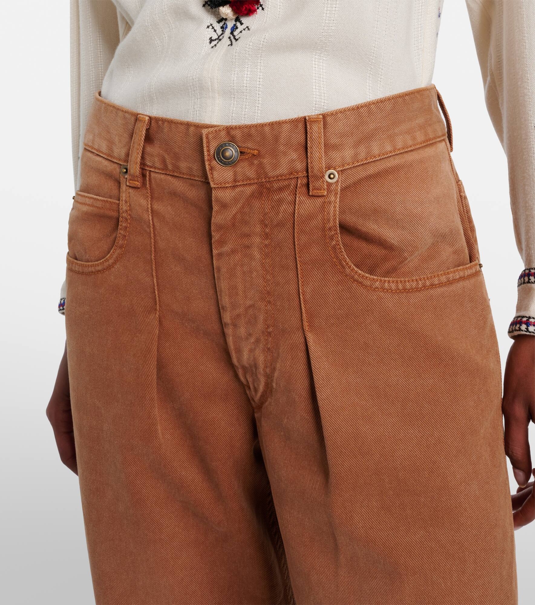 Rodaynaga high-rise wide-leg jeans - 4