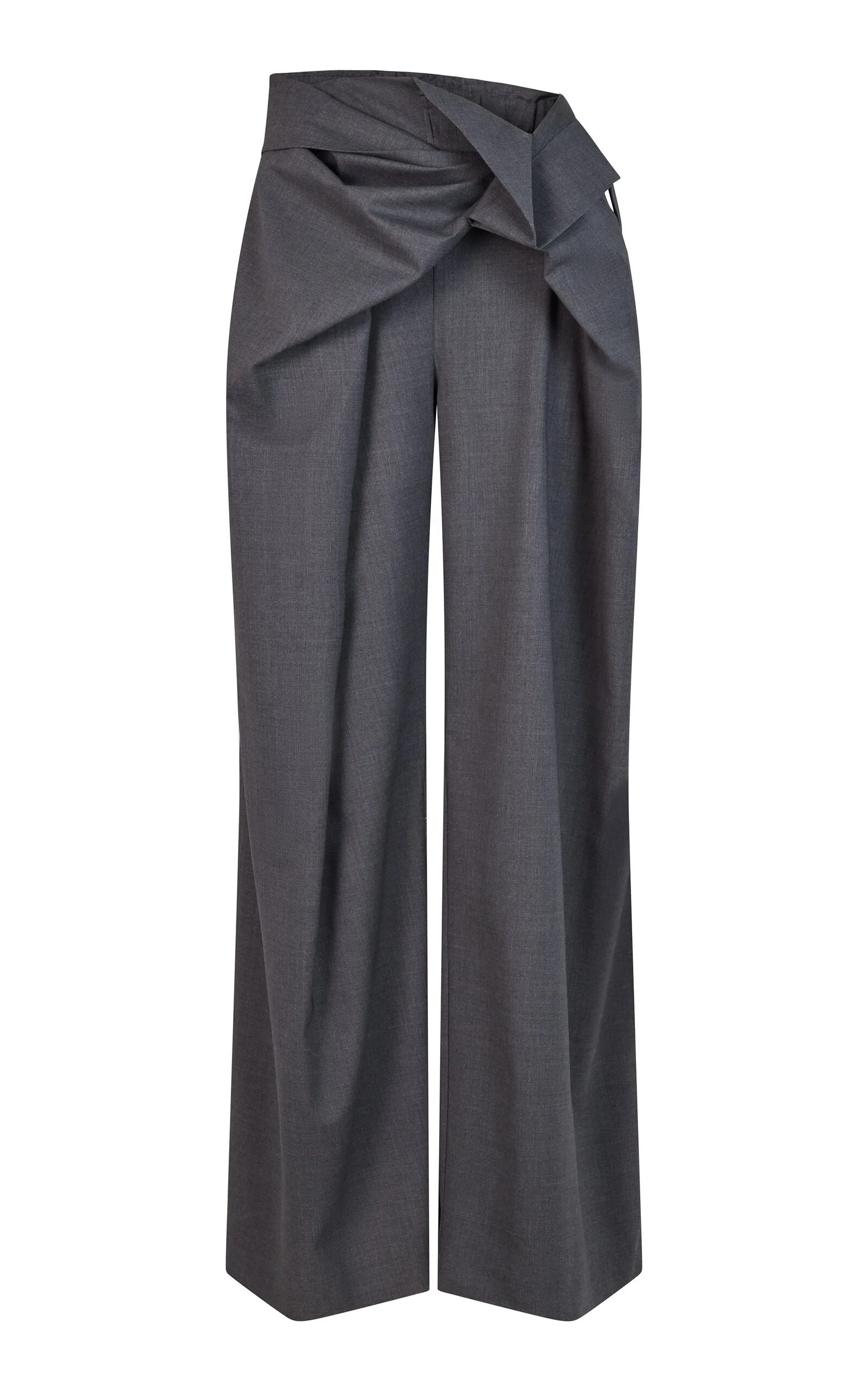 Manuela Wool-Blend Trousers dark grey - 1