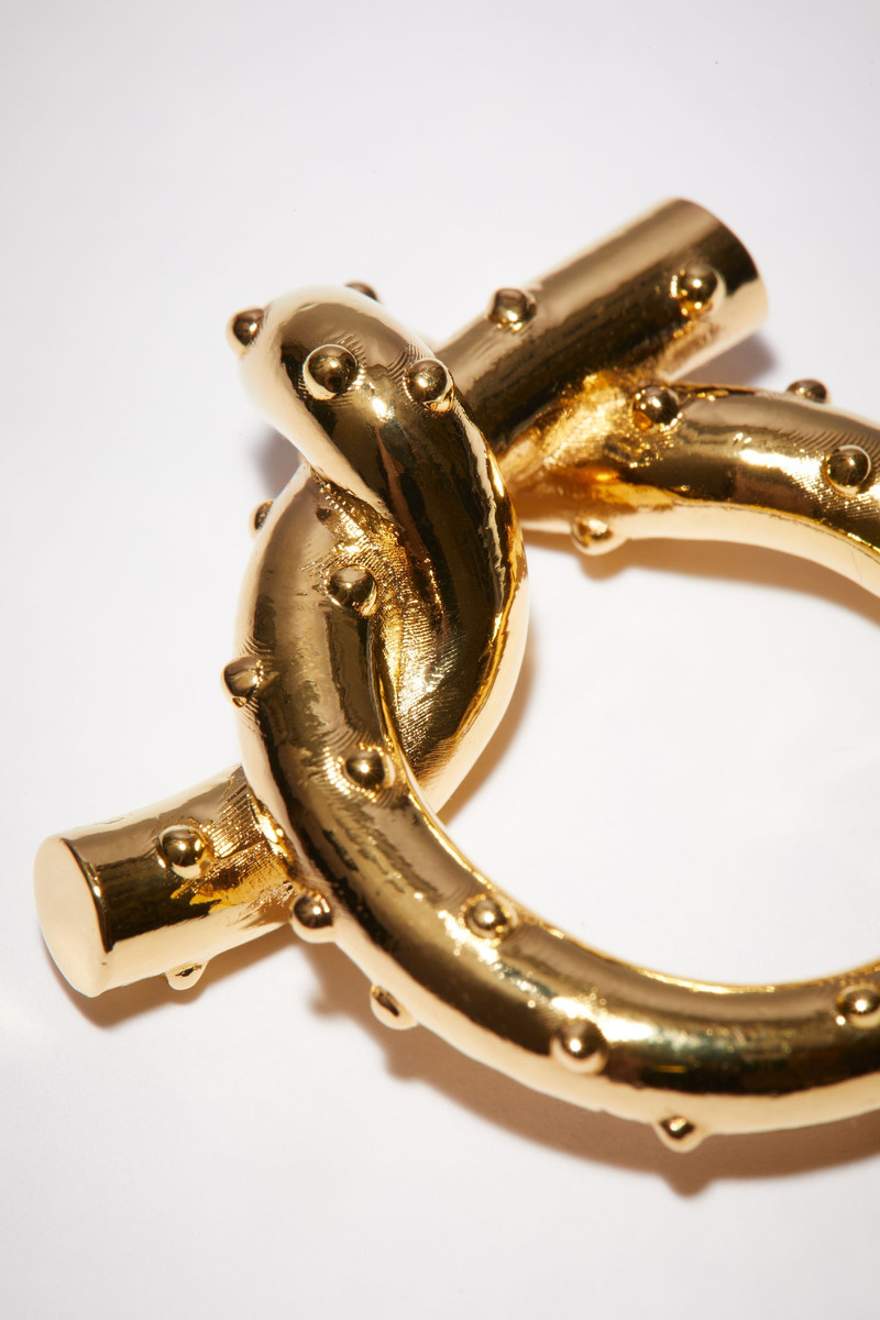 Brass knot ring - Gold 3