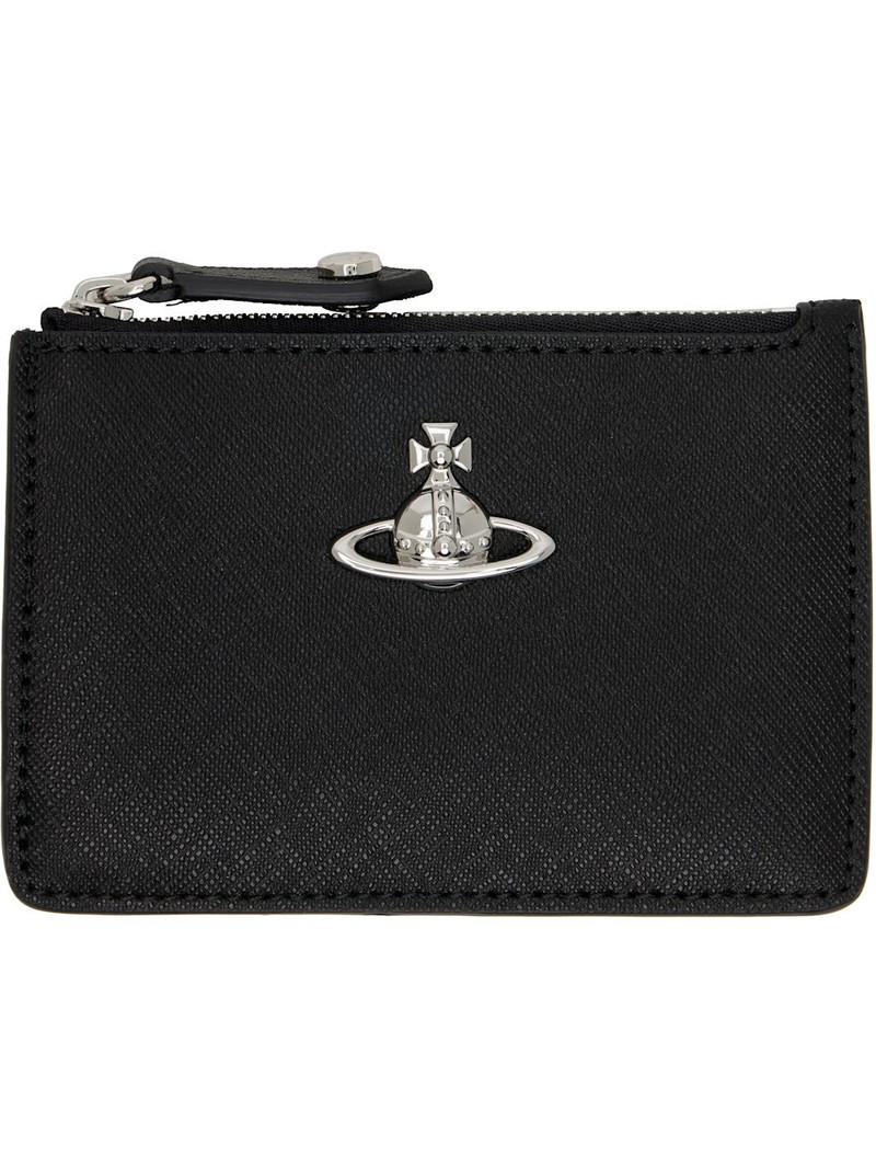 Black Slim Long Card Holder 1